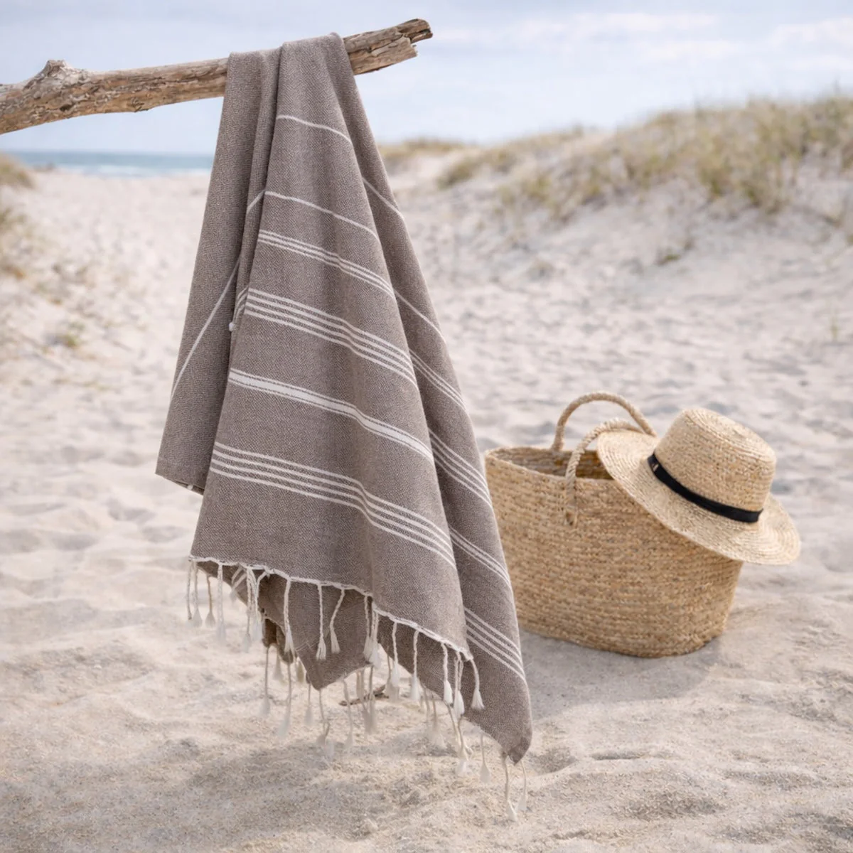Fouta - Coton - Taupe - Mykonos - Image 2
