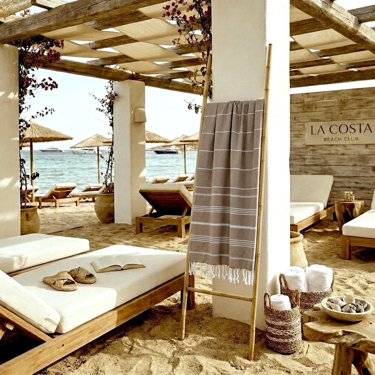 Fouta - Coton - Taupe - Mykonos - Image 3