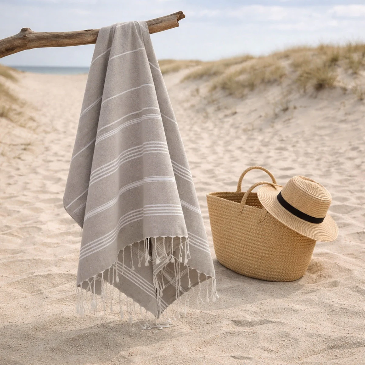 Fouta - Coton - Taupe Clair - Mykonos - Image 3