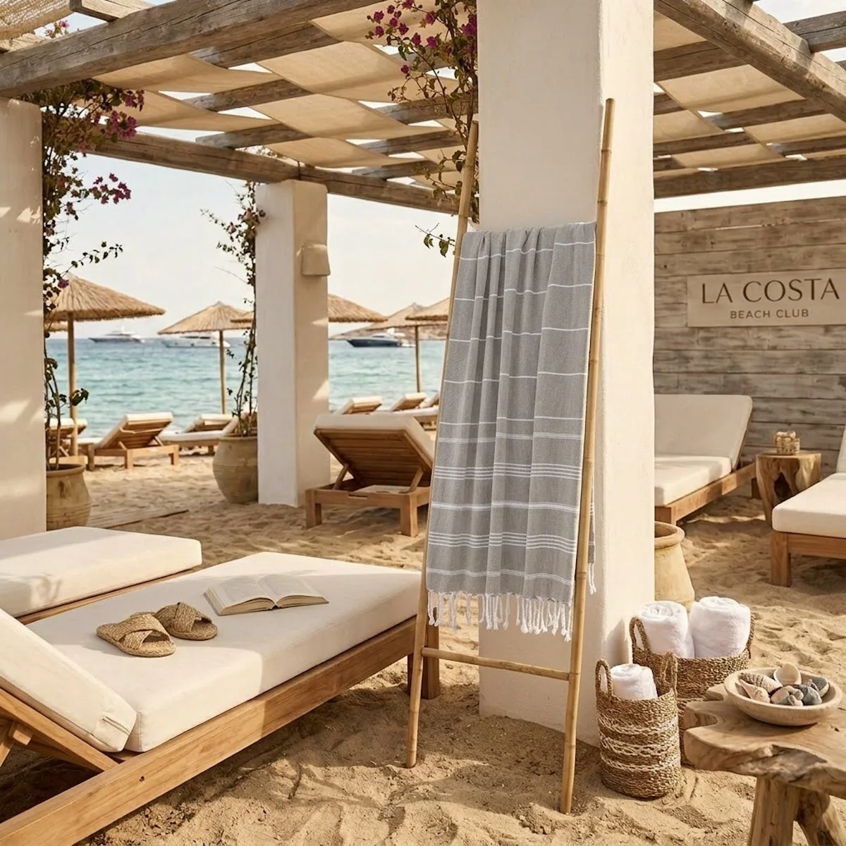 Fouta - Coton - Taupe Clair - Mykonos - Image 4