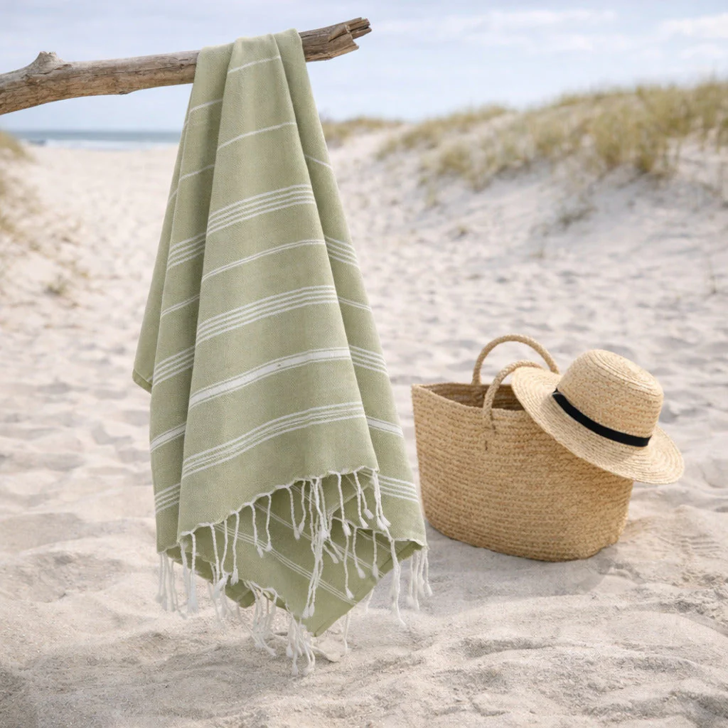 Fouta - Coton - Vert Amande - Mykonos - Image 2