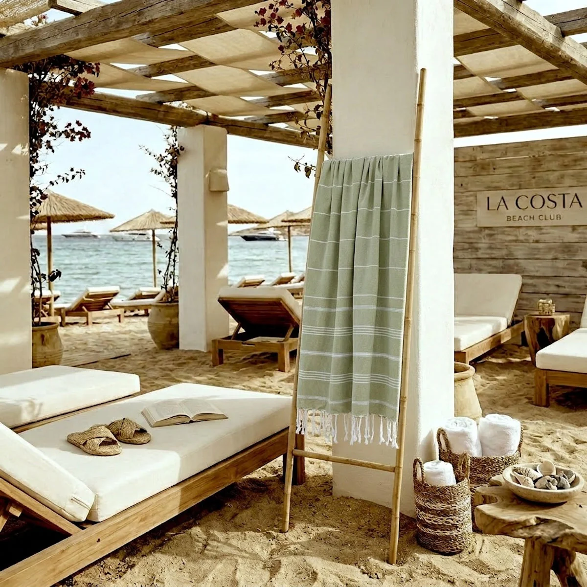 Fouta - Coton - Vert Amande - Mykonos - Image 3