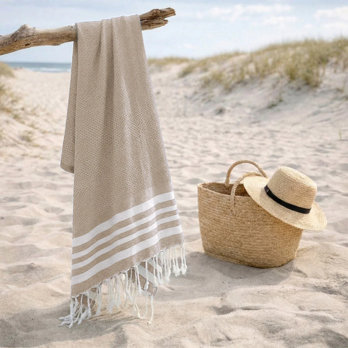 Fouta - Coton - Beige Lin - Newport - Image 3