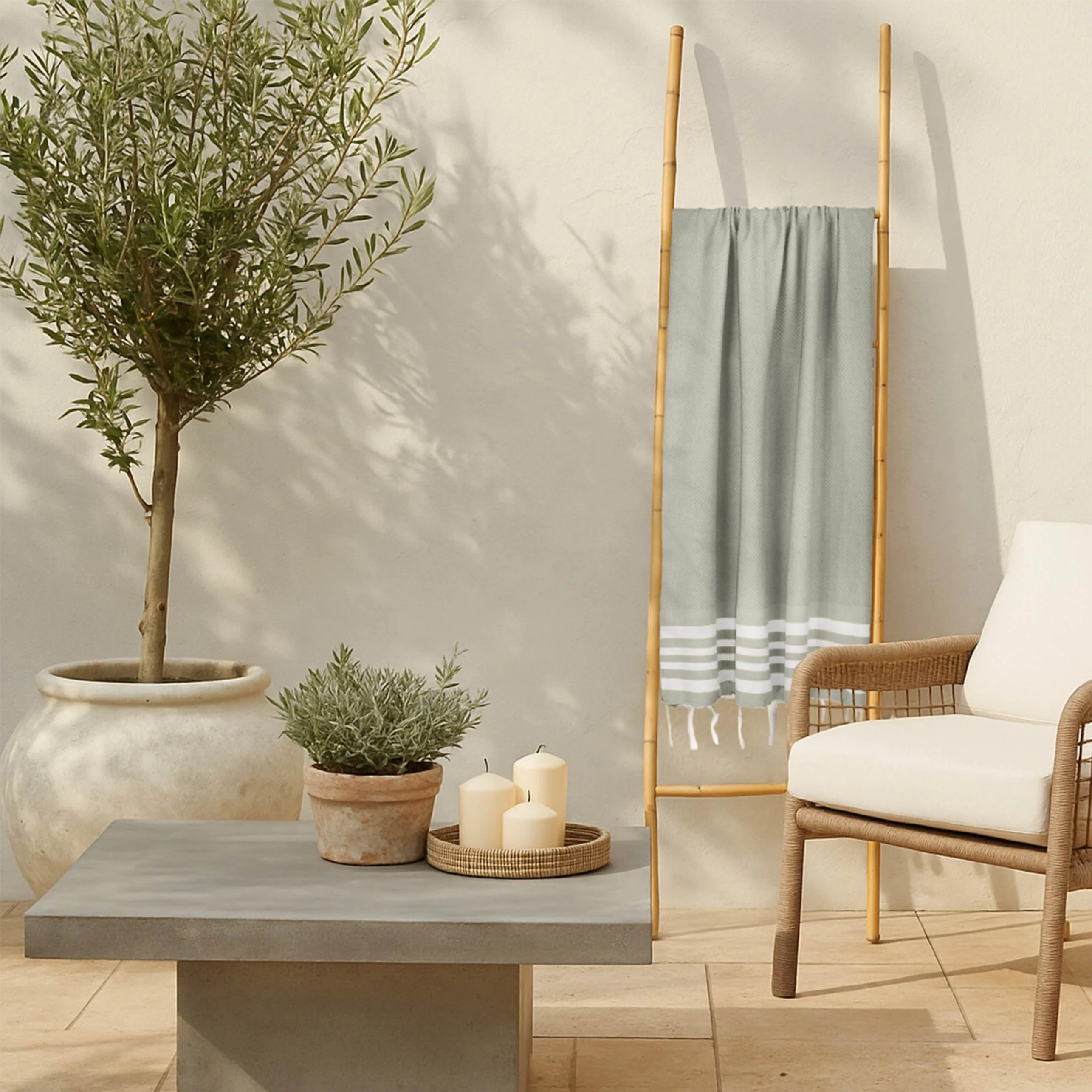 Fouta - Coton - Vert Céladon - Newport - Image 2