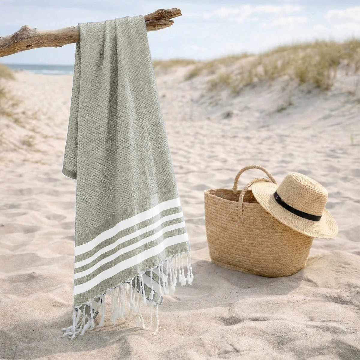 Fouta - Coton - Vert Céladon - Newport - Image 3