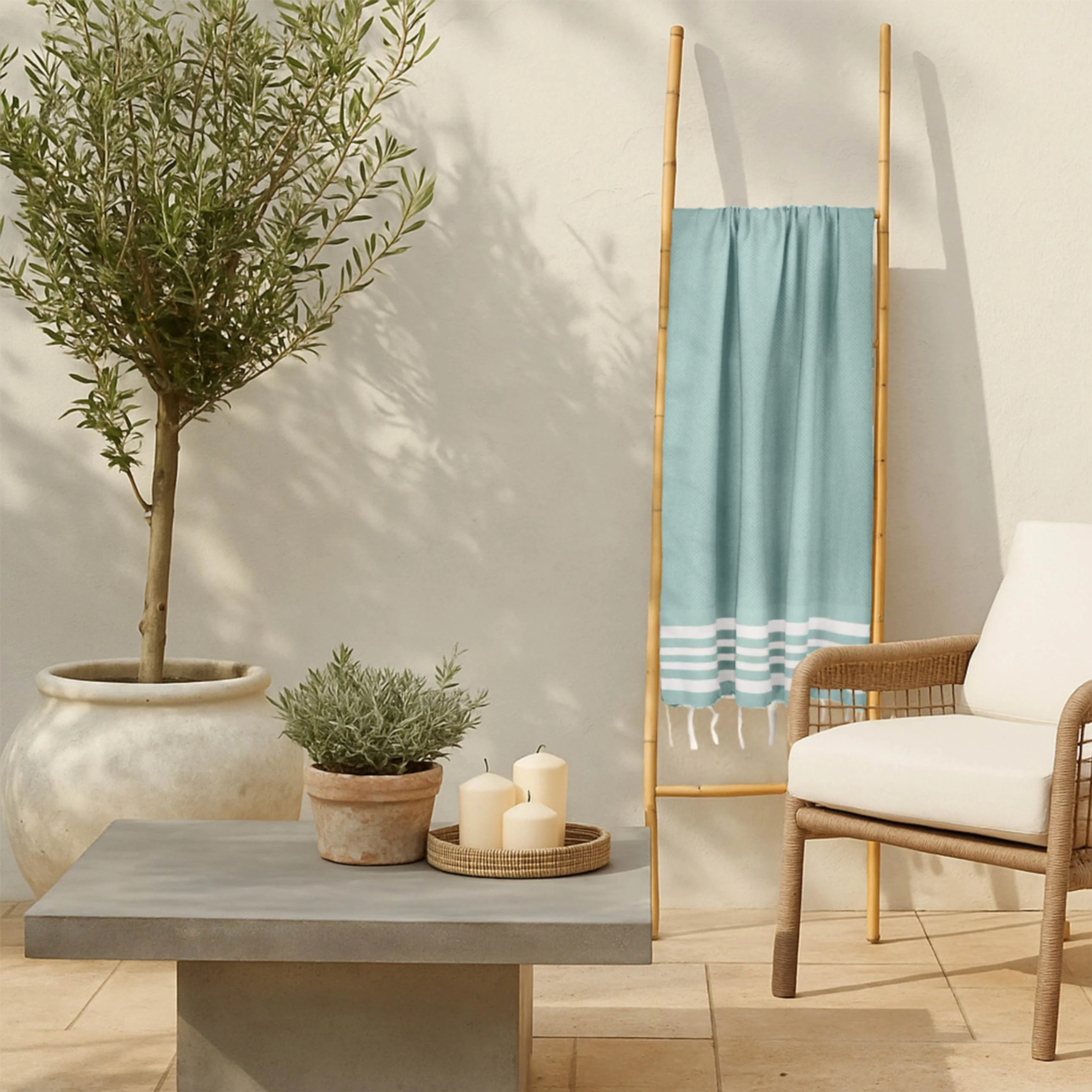 Fouta - Coton - Vert Jade - Newport - Image 2