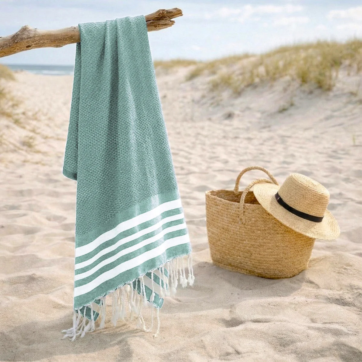 Fouta - Coton - Vert Jade - Newport - Image 3