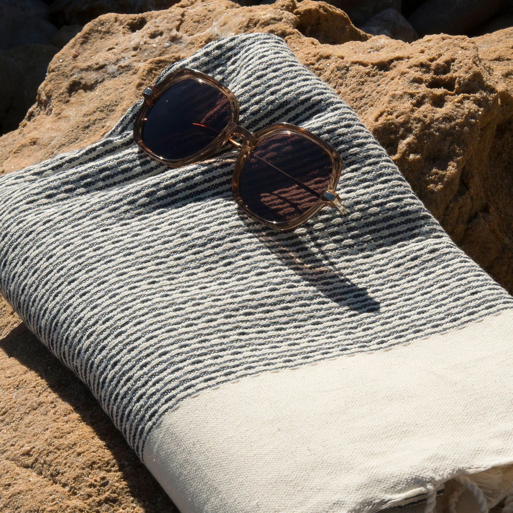 Fouta - Coton - Bleu Denim - Rio - Image 4