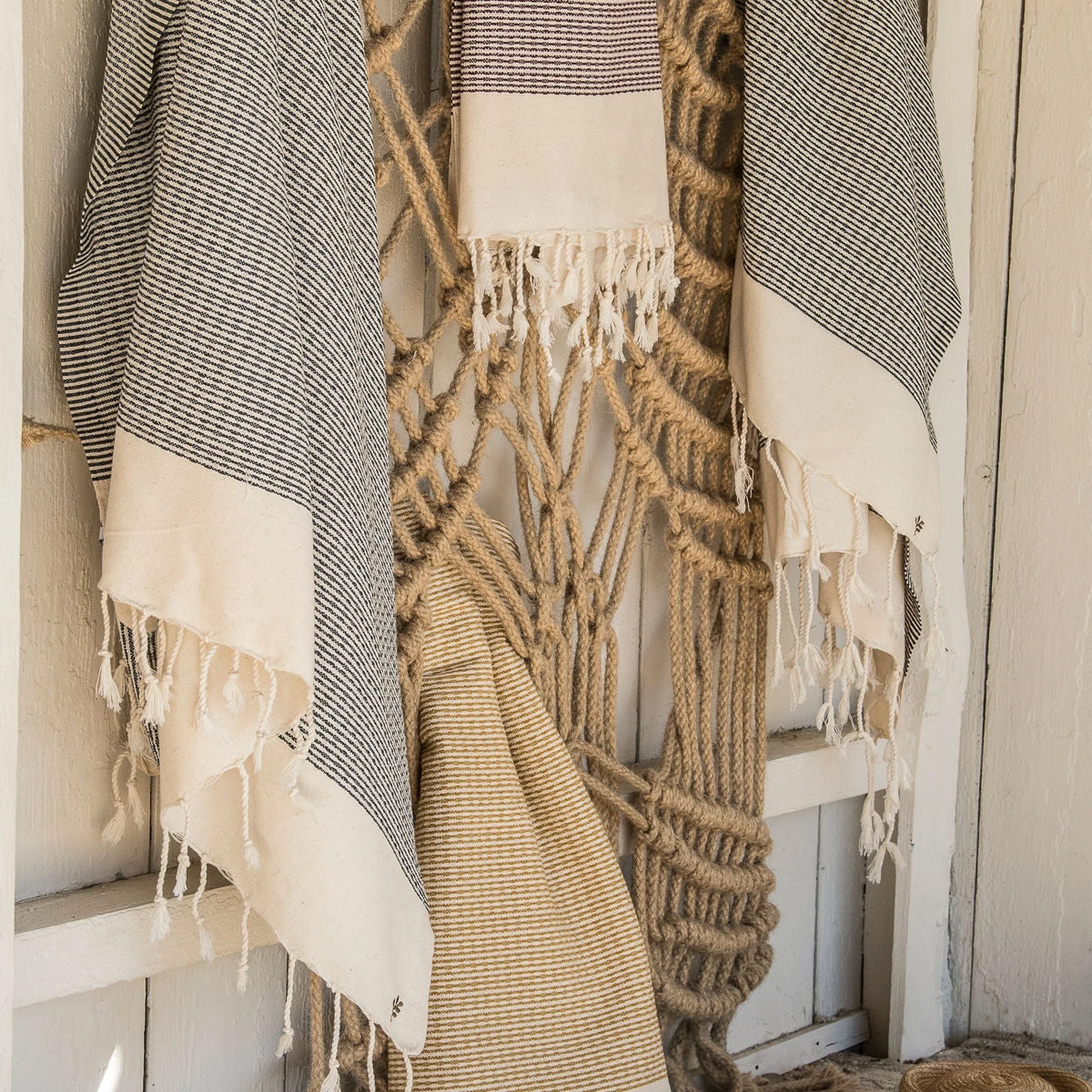 Fouta - Coton - Bleu Denim - Rio - Image 5