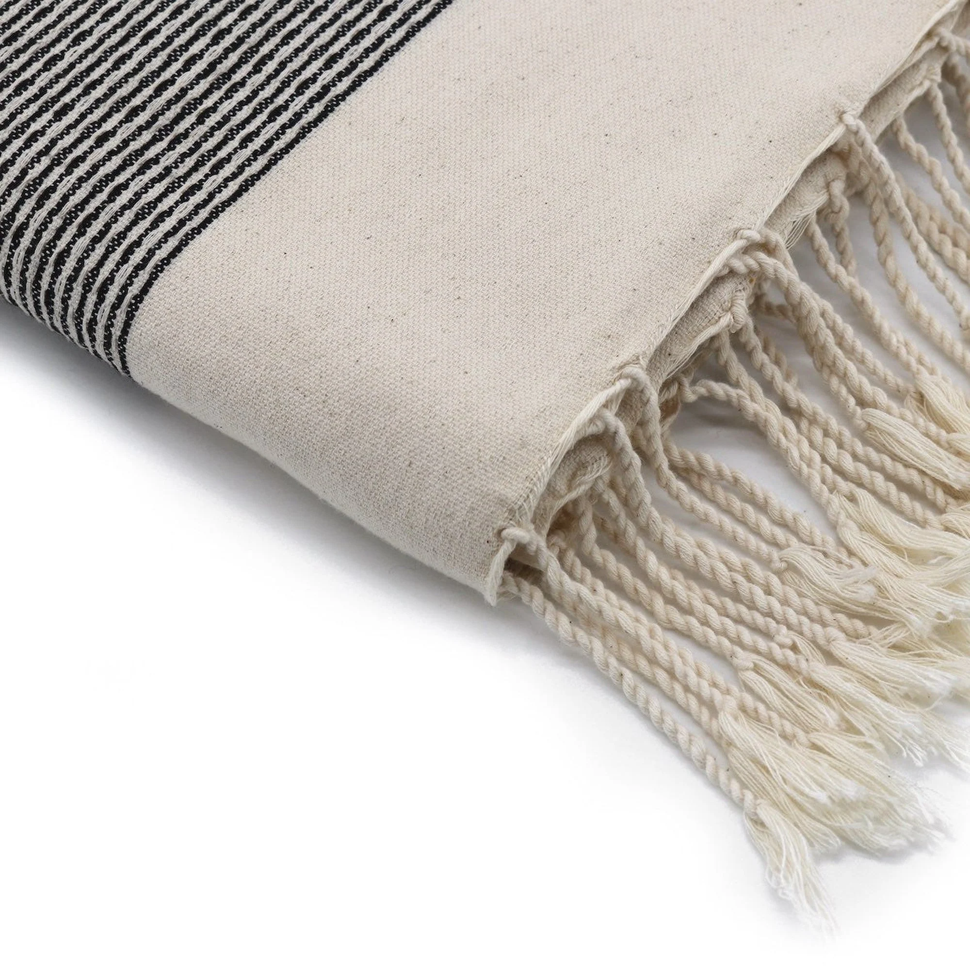 Fouta - Coton - Noir - Rio - Image 3