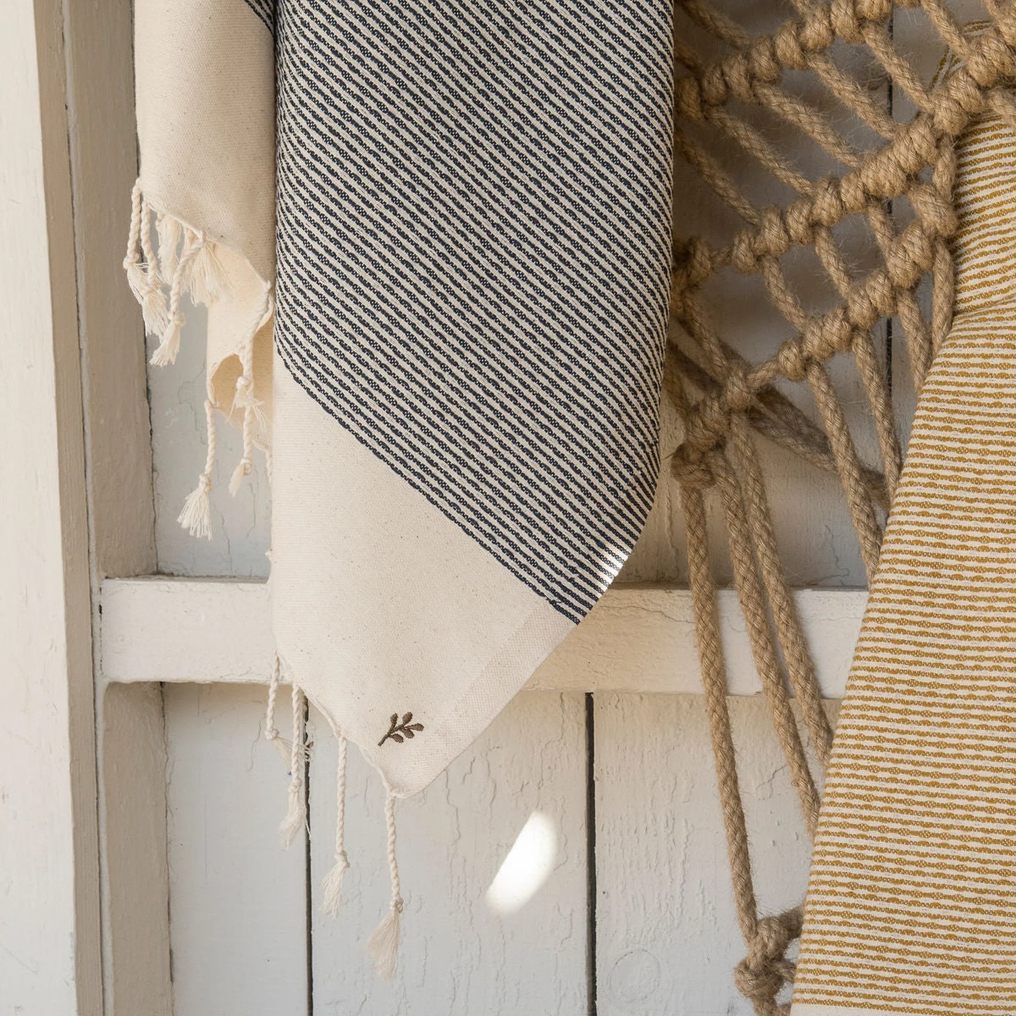Fouta - Coton - Noir - Rio - Image 5