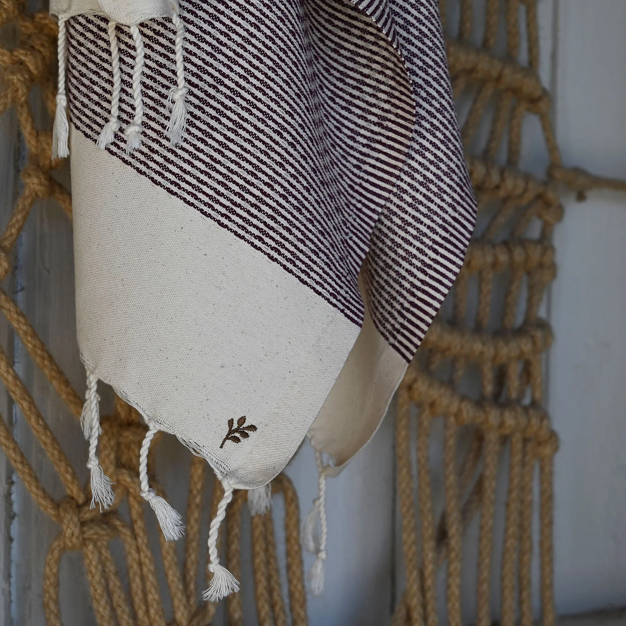 Fouta - Coton - Prune - Rio - Image 4