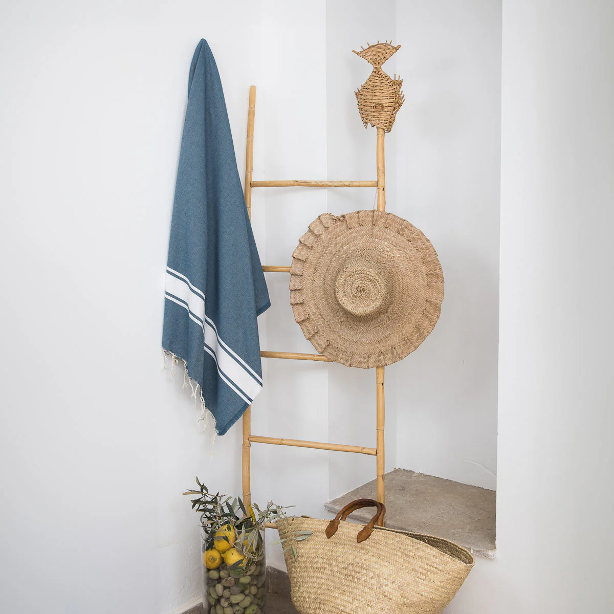 Fouta - Coton - Bleu Orage - St Tropez - Image 3