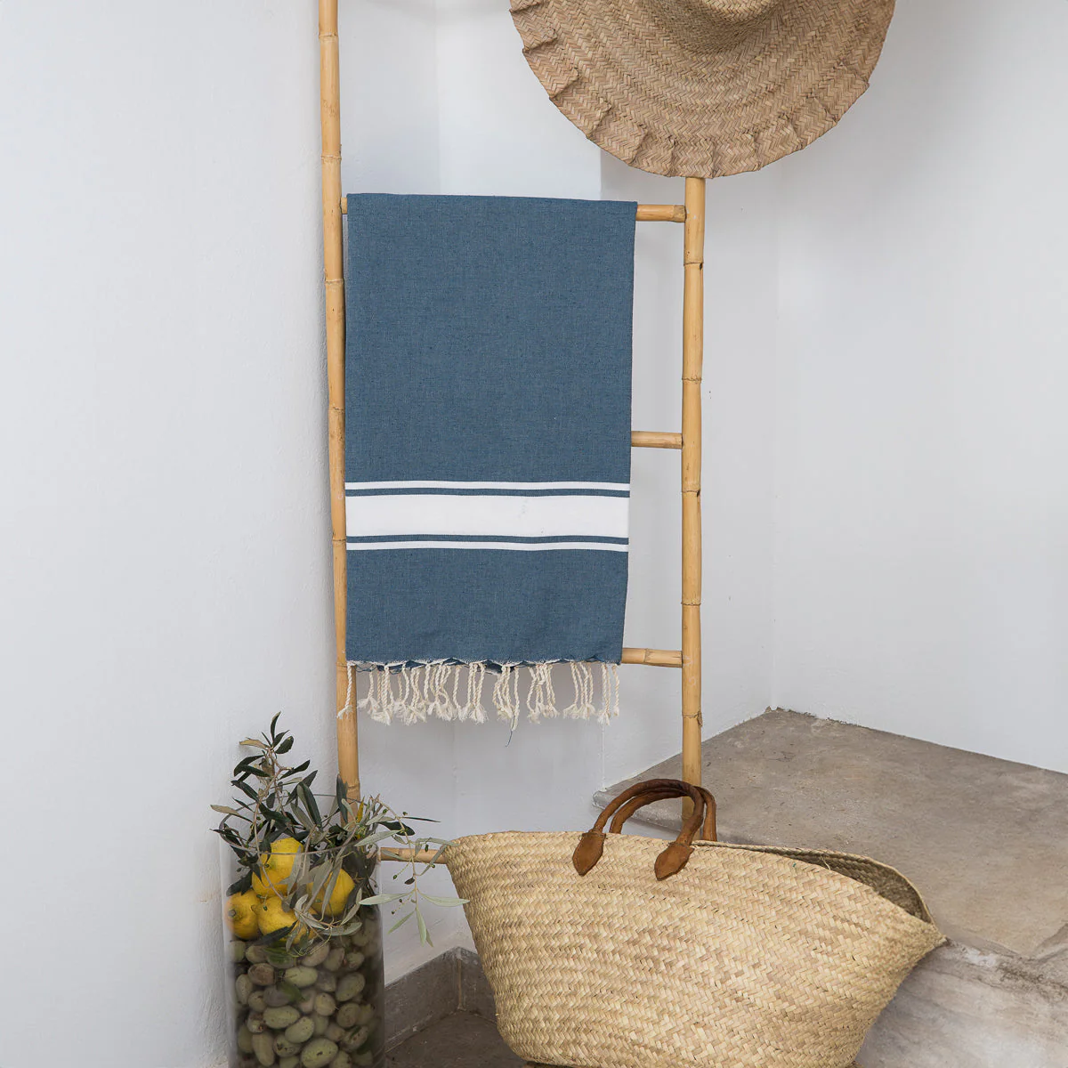Fouta - Coton - Bleu Orage - St Tropez - Image 4
