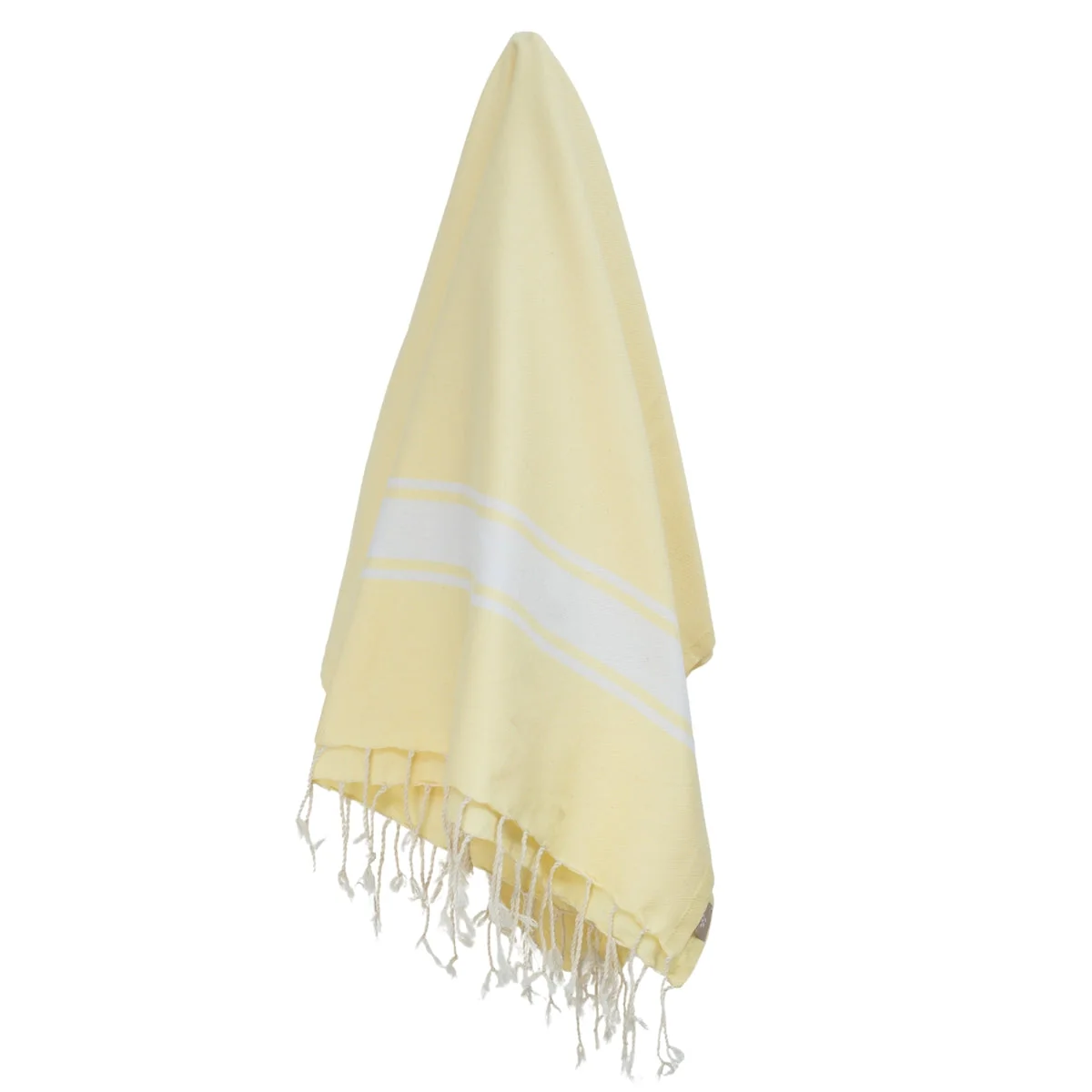Fouta - Coton - Jaune Pâle - St Tropez - Image 4