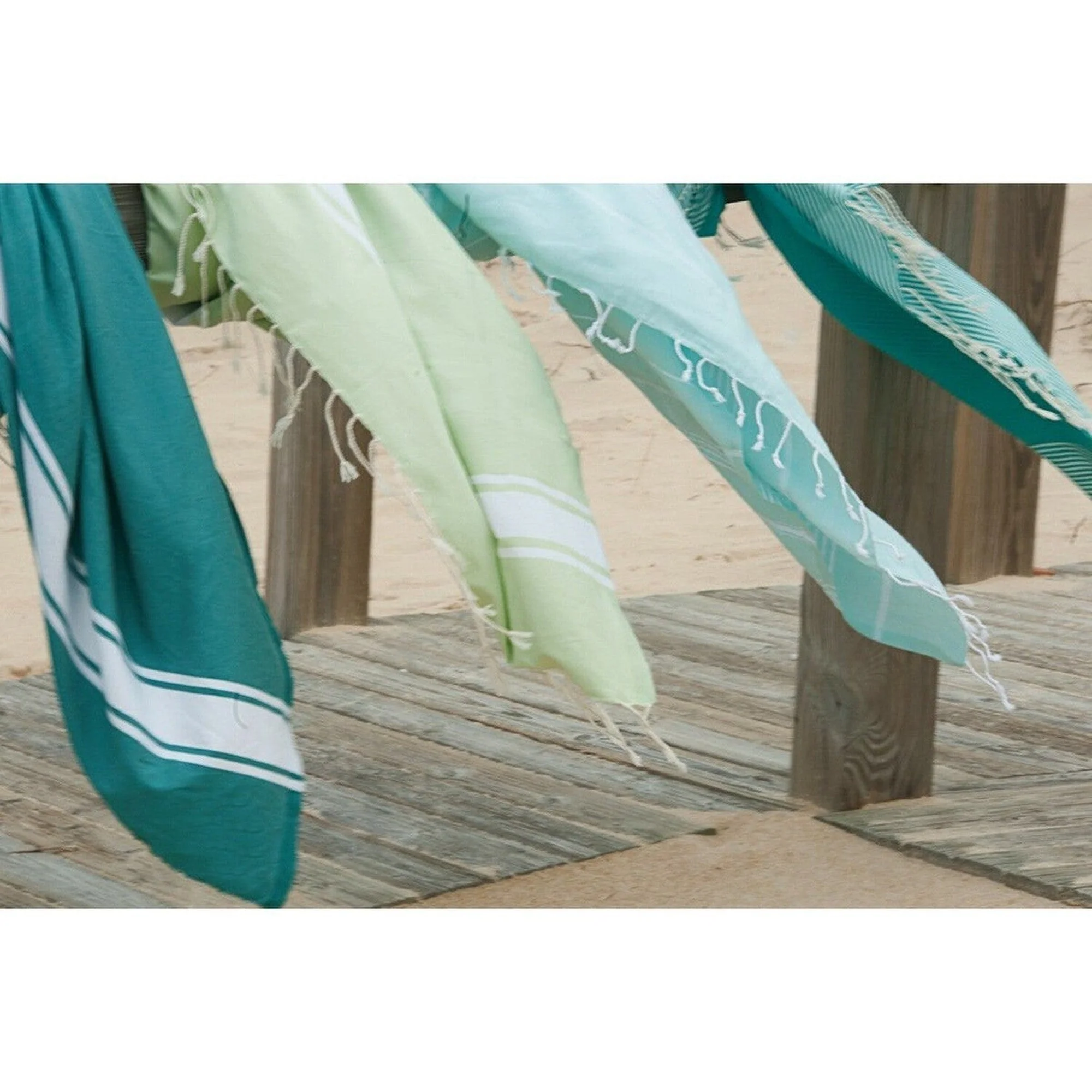 Fouta - Coton - Vert Amande - St Tropez - Image 3
