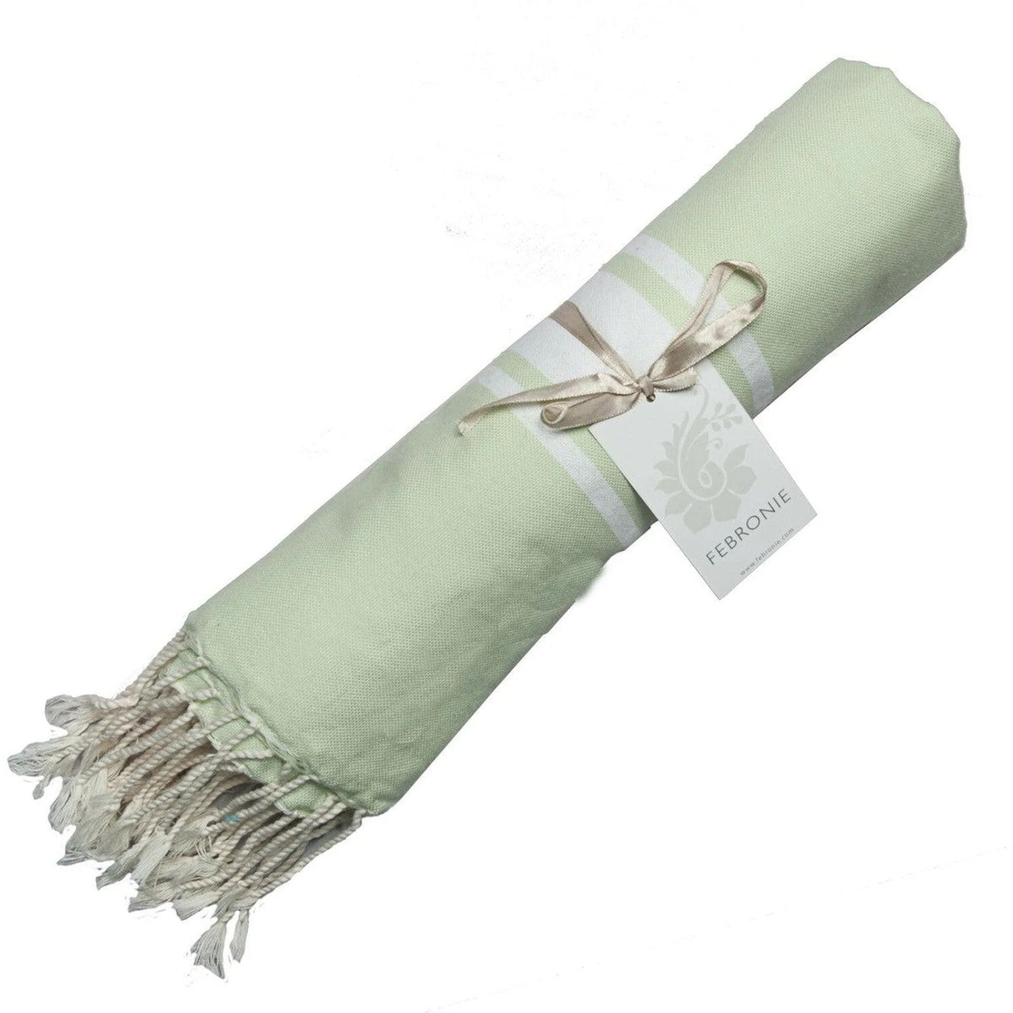 Fouta - Coton - Vert Amande - St Tropez - Image 5
