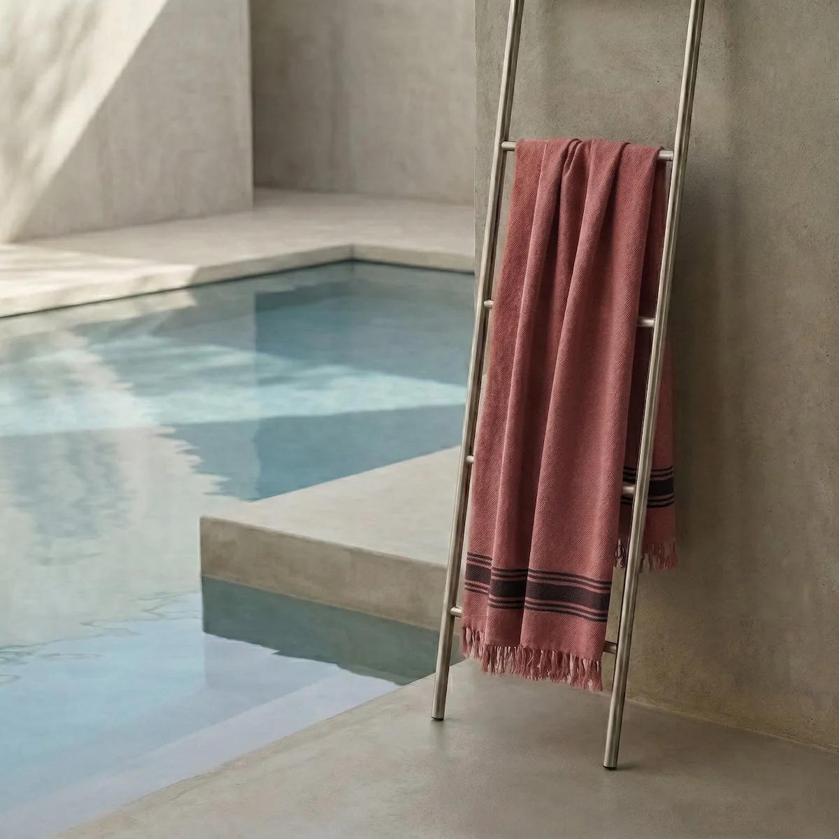 Fouta - Eponge - Terracotta / Noir - Faro - Image 3