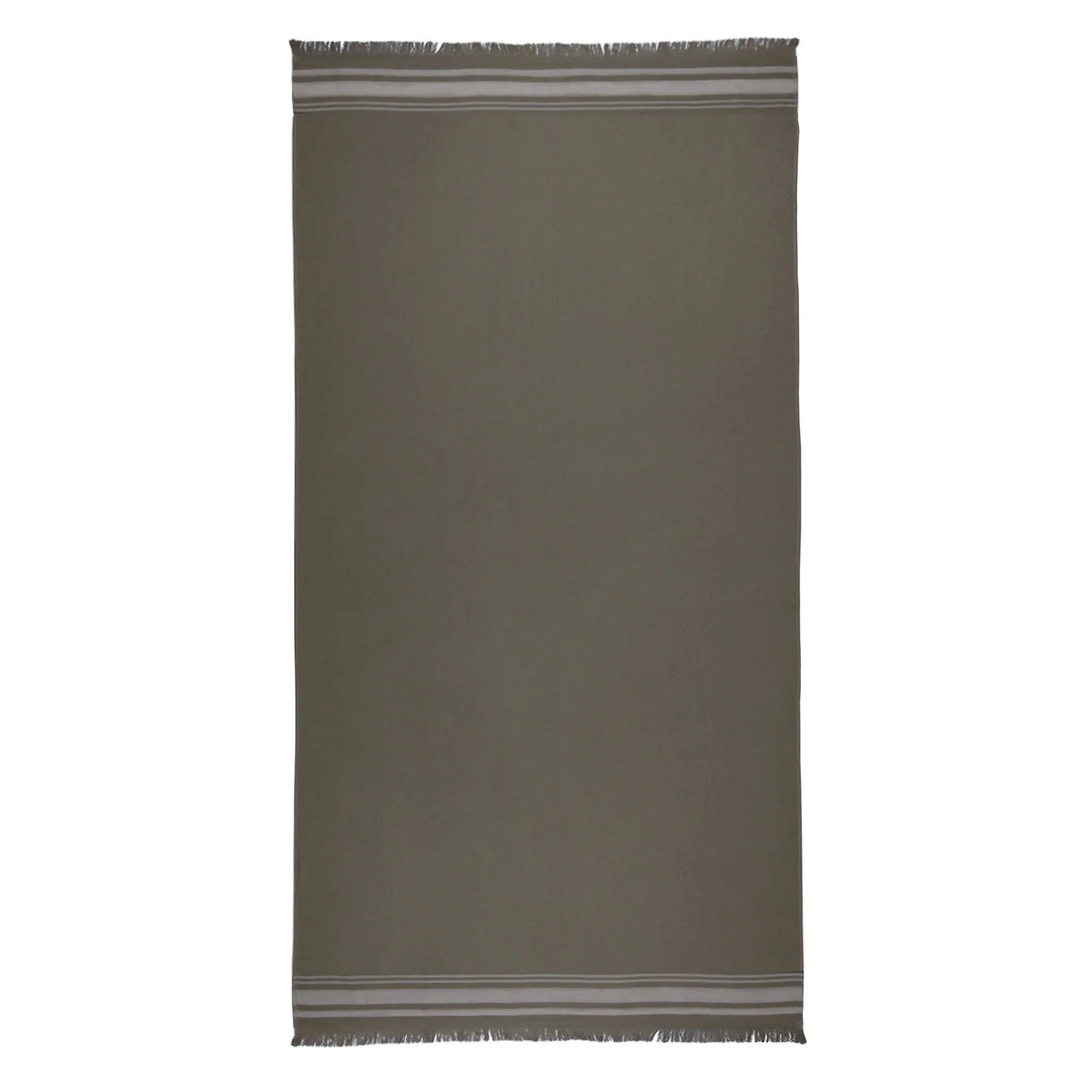 Fouta Éponge - Coton - Vert Lichen / Grège - Faro - Image 4