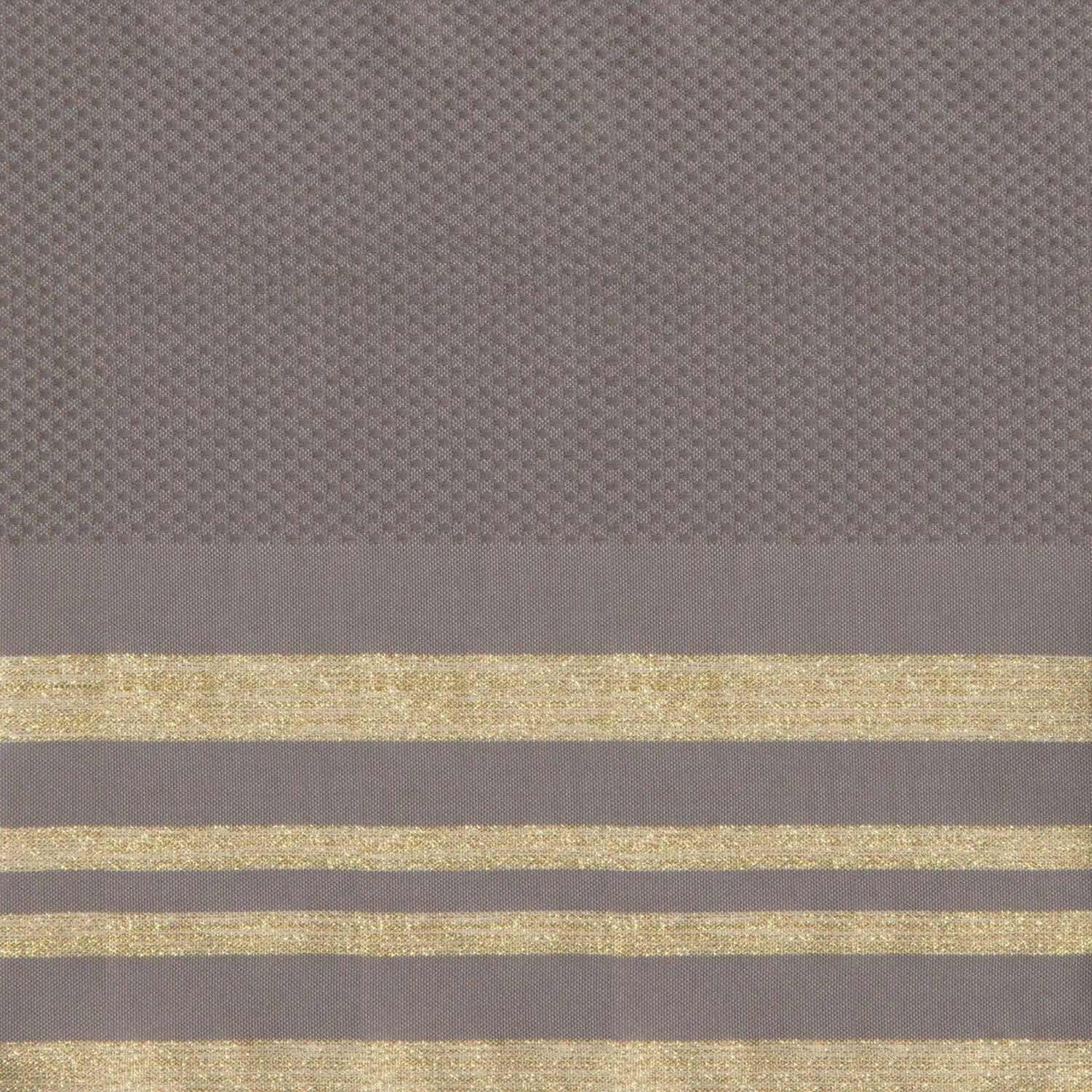 Fouta Nid D'Abeille - Coton - Taupe Clair / Or - Hamptons - Image 3