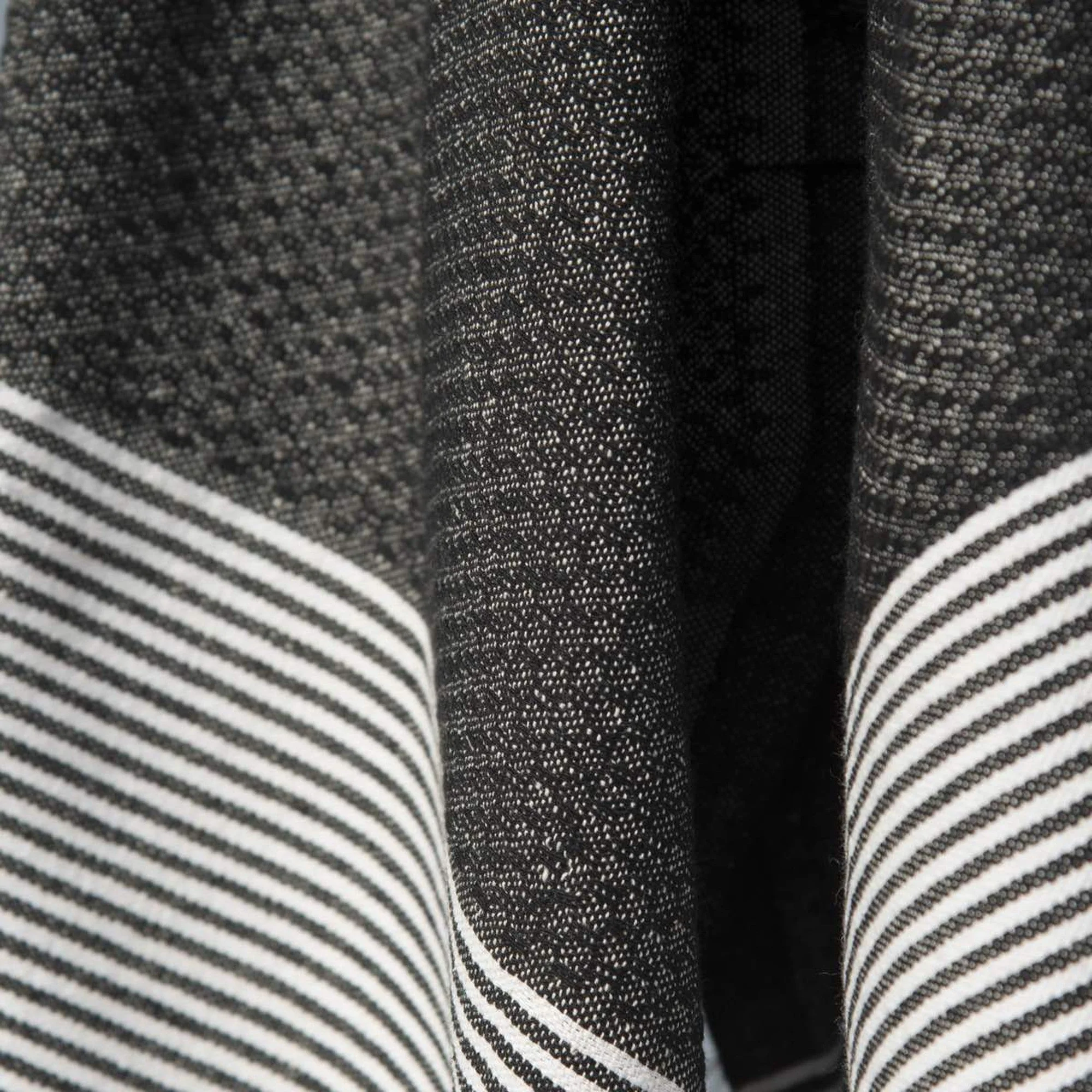 Fouta Nid D'Abeille - Coton - Noir - Ibiza - Image 3