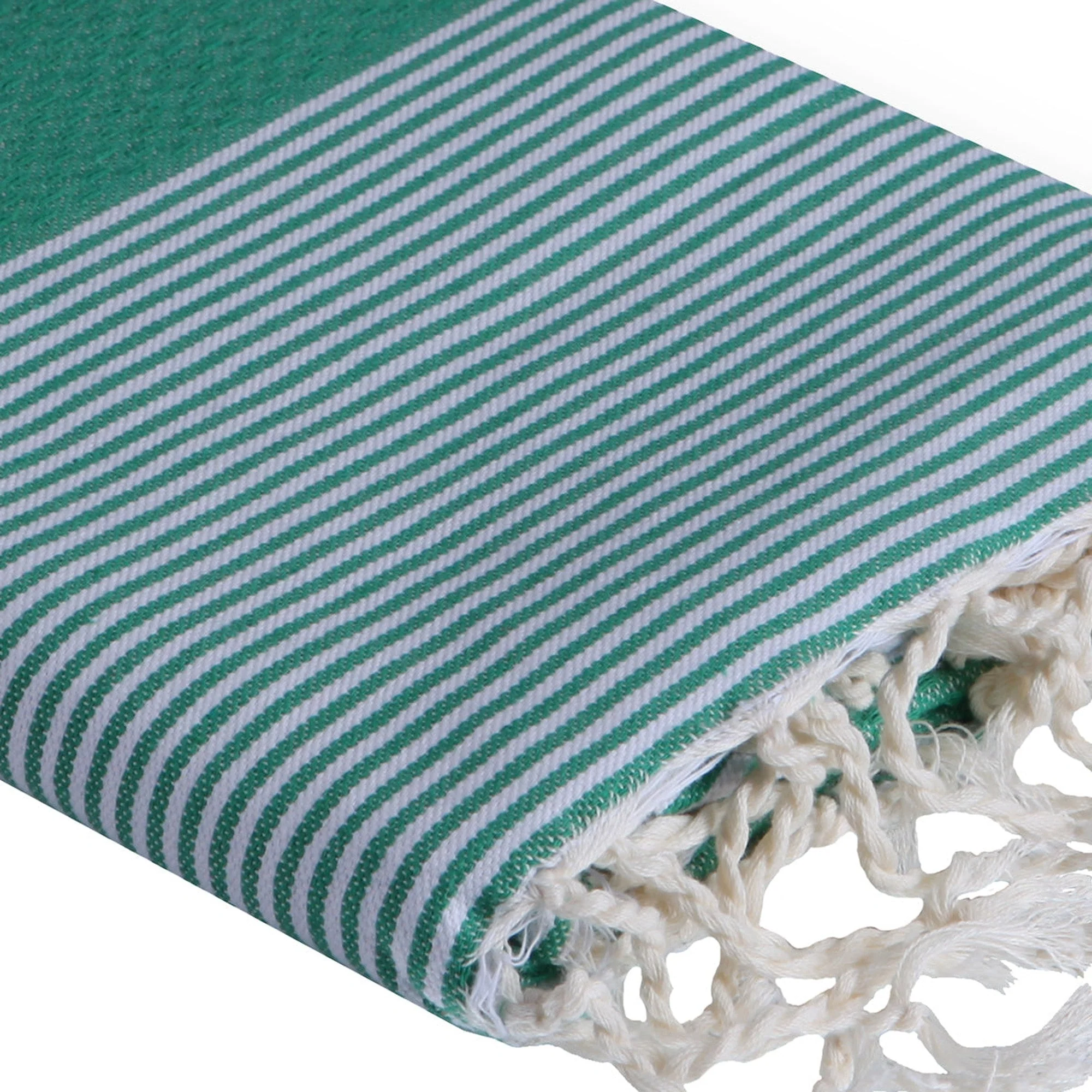 Fouta Nid D'Abeille - Coton - Vert Brésil - Ibiza - Image 3