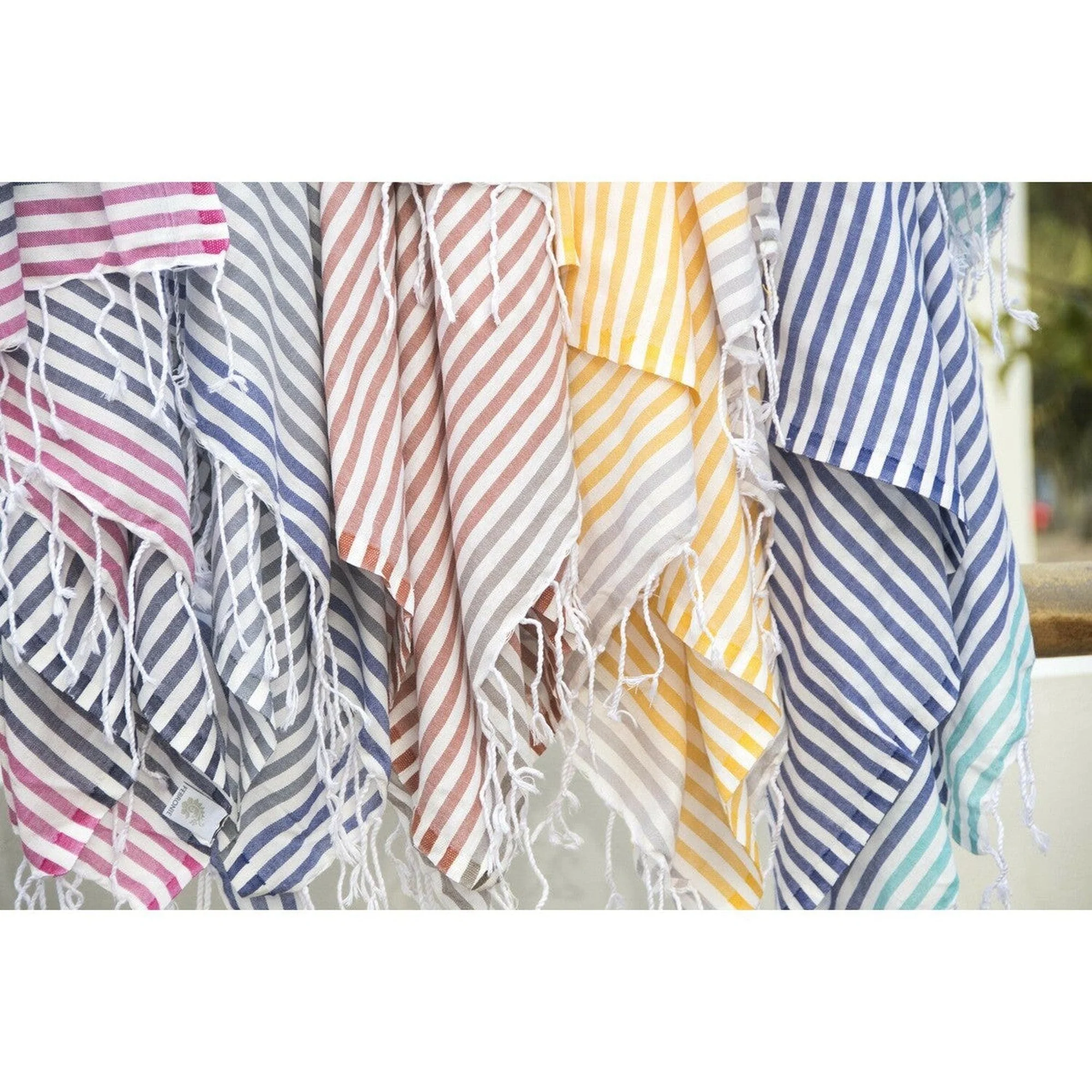 Fouta Paréo - Coton - Terracotta / Taupe Clair - Bora Bora - Image 5