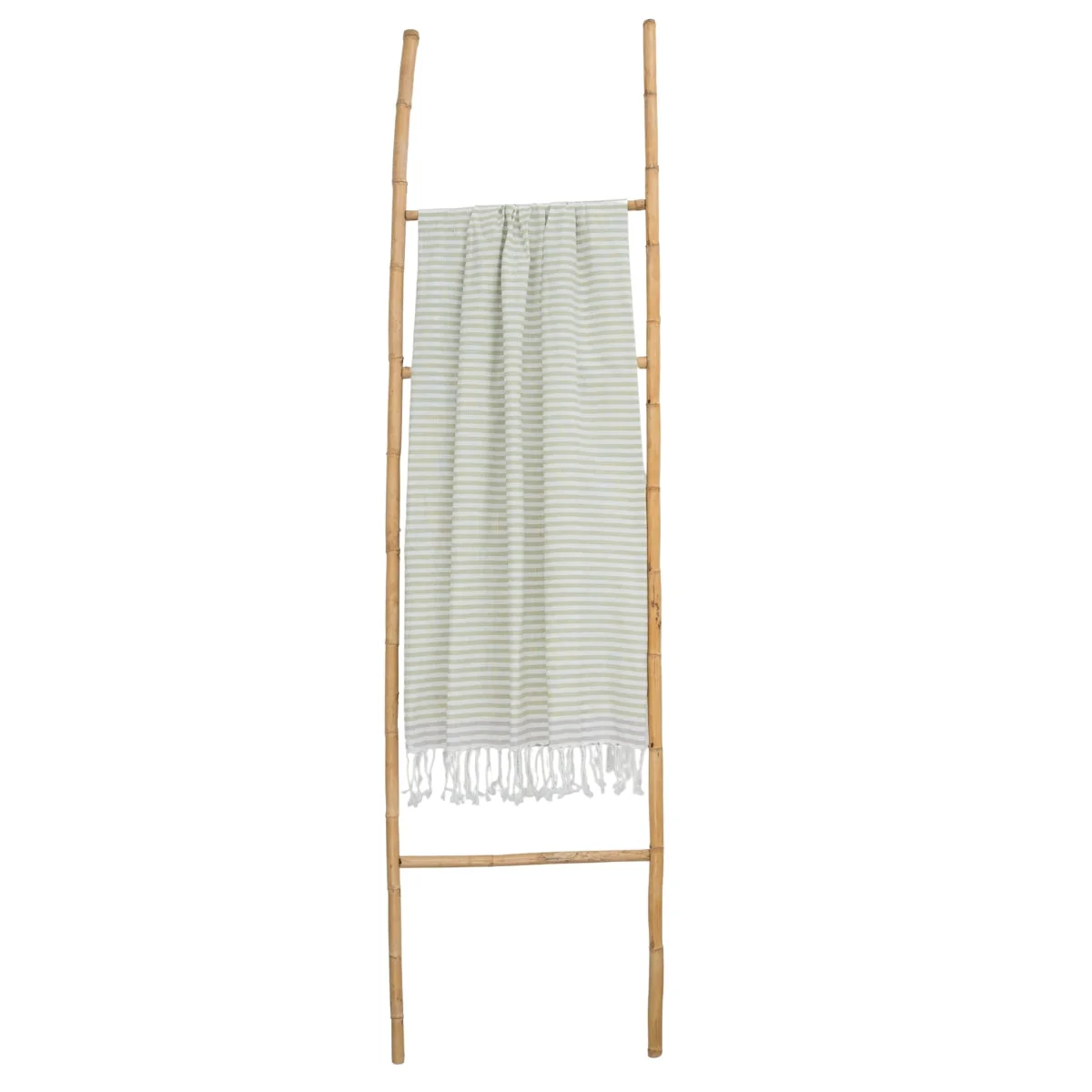 Fouta Paréo - Coton - Vert Amande / Taupe Clair - Bora Bora - Image 5