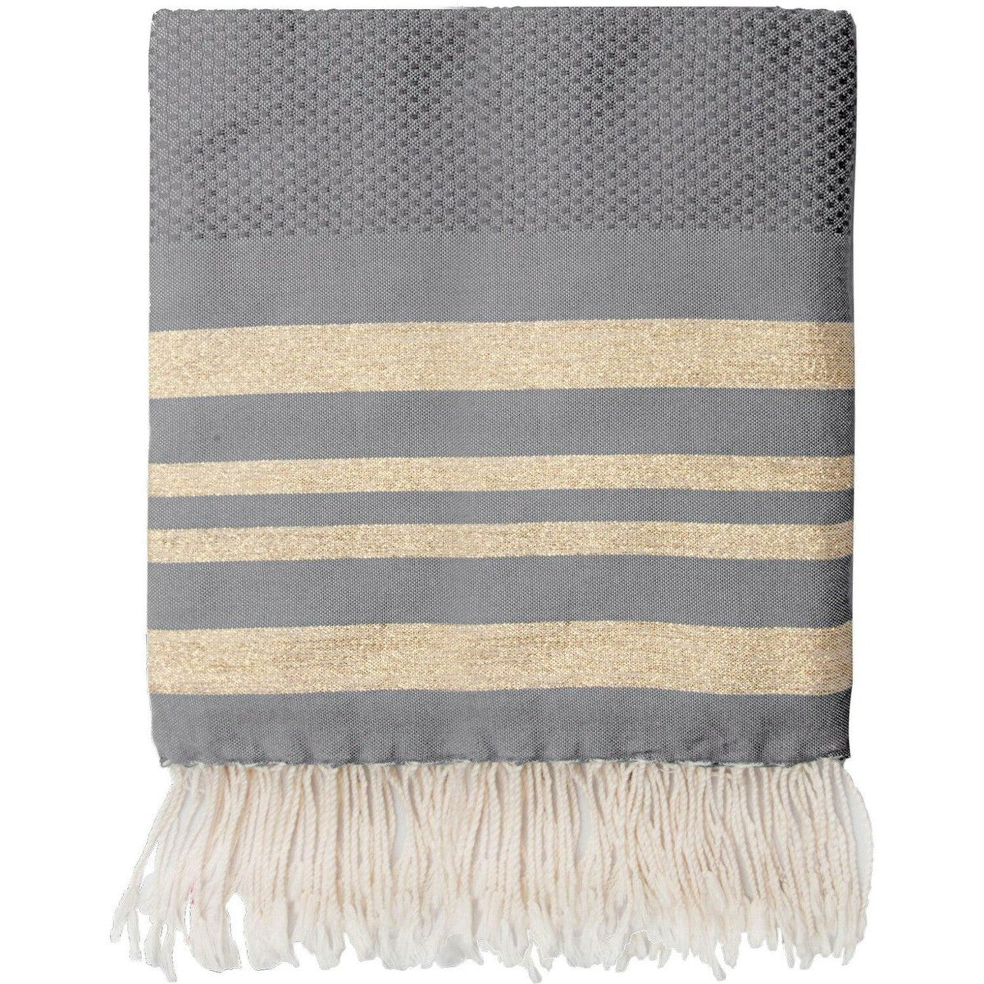 Fouta XXL - Coton - Taupe Clair - Hamptons - Image 3
