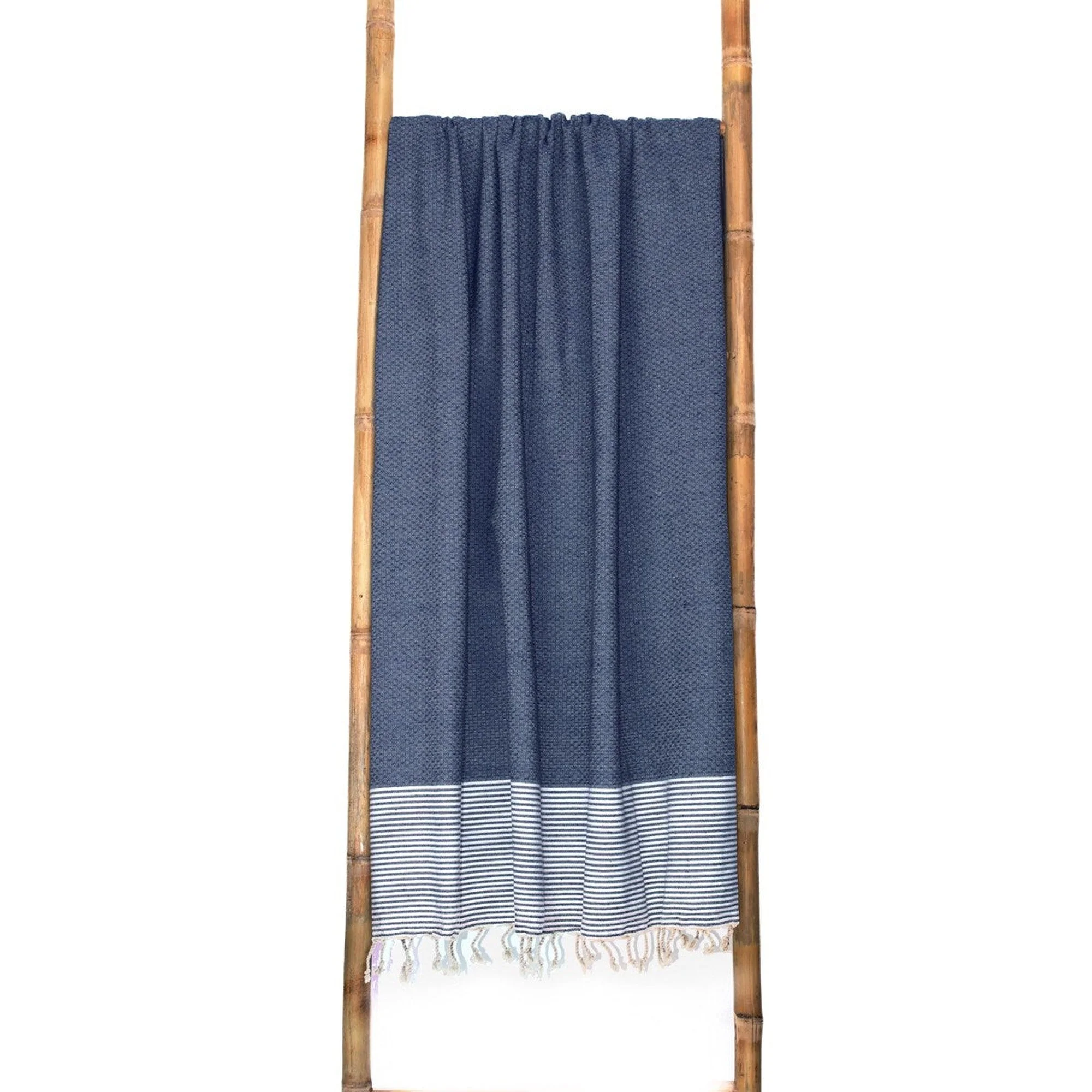 Fouta XXL - Coton - Bleu Jean - Ibiza - Image 3