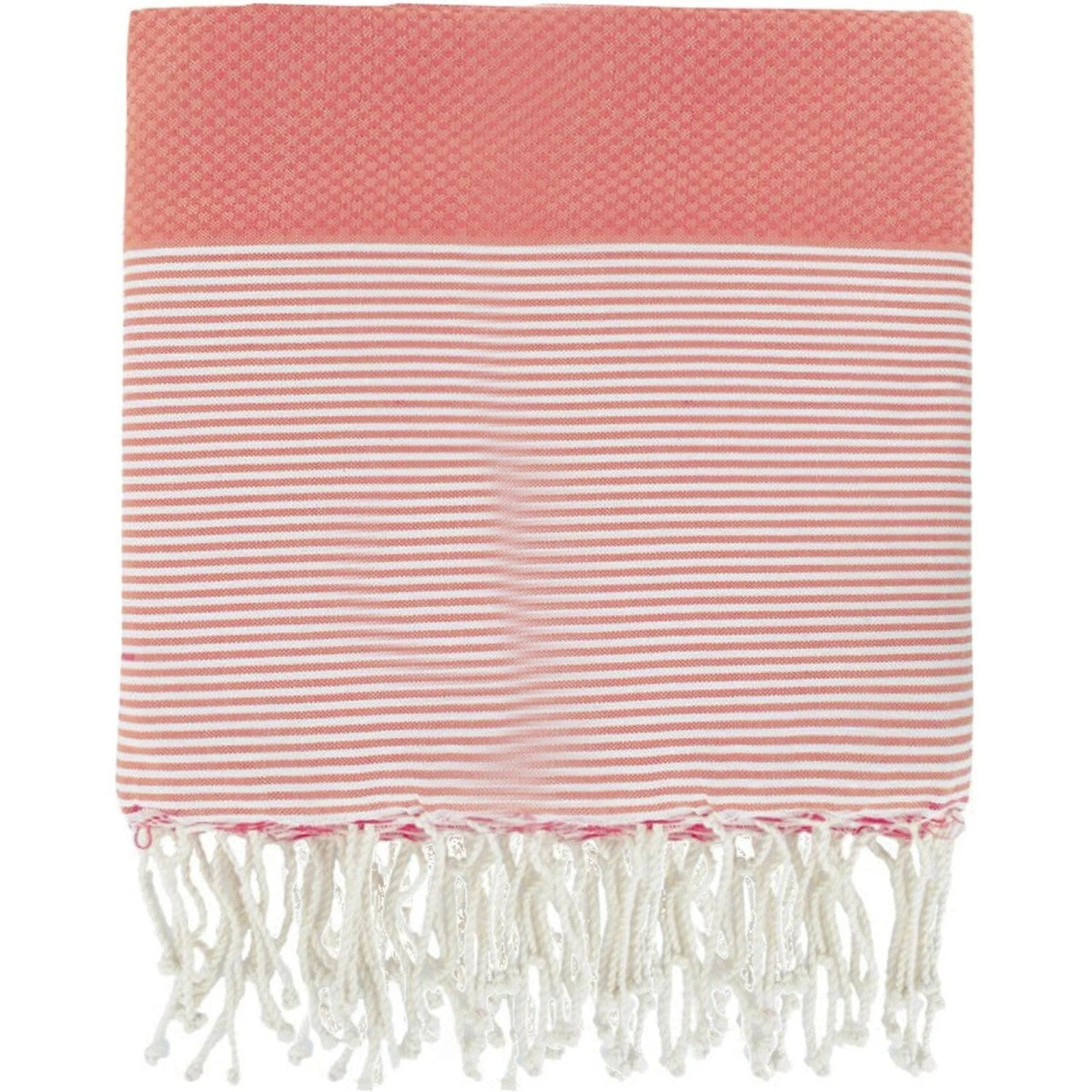 Fouta XXL - Coton - Orange Corail - Ibiza - Image 5