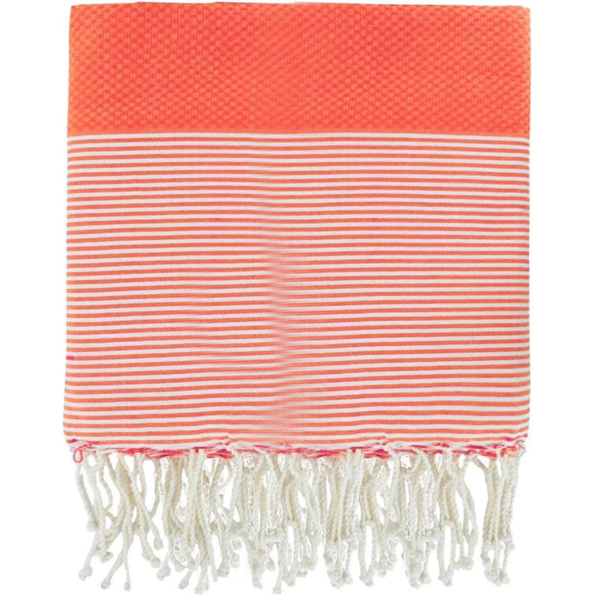 Fouta XXL - Coton - Rouge Corail - Ibiza - Image 4