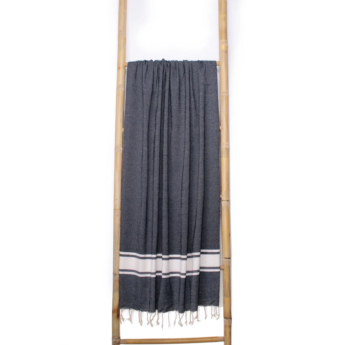 Fouta XXL - Coton - Bleu Jean - St Tropez - Image 6