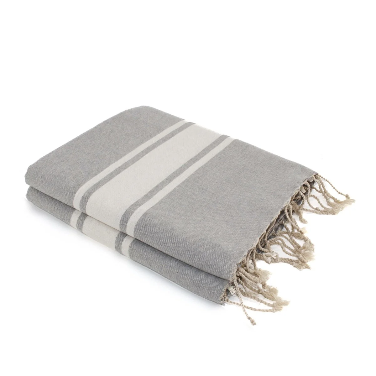 Fouta XXL - Coton - Gris Perle - St Tropez - Image 6