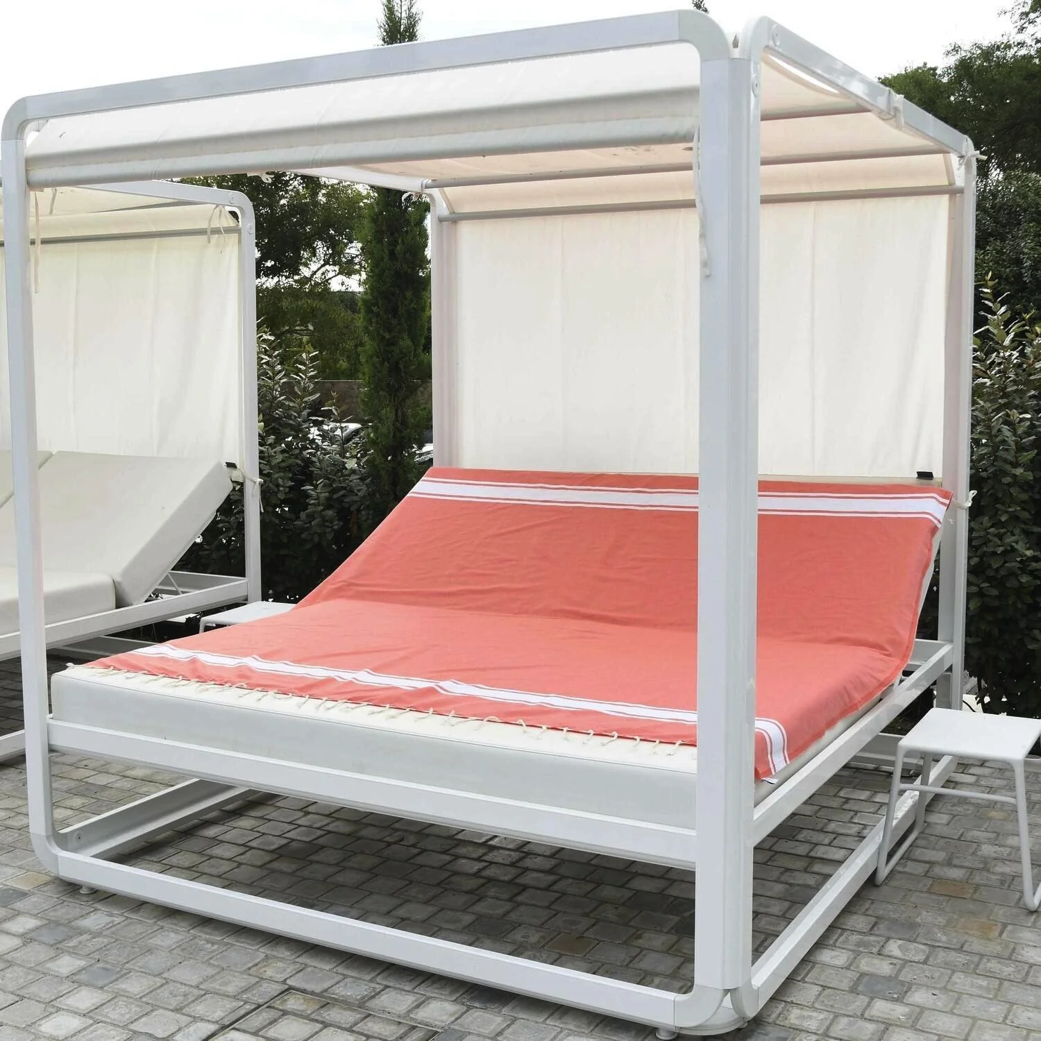 Fouta XXL - Coton - Orange Corail - St Tropez - Image 11