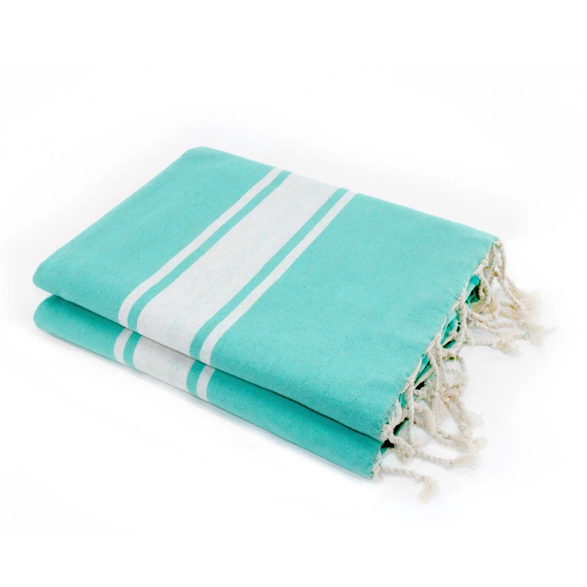 Fouta XXL - Coton - Vert Turquoise - St Tropez - Image 6