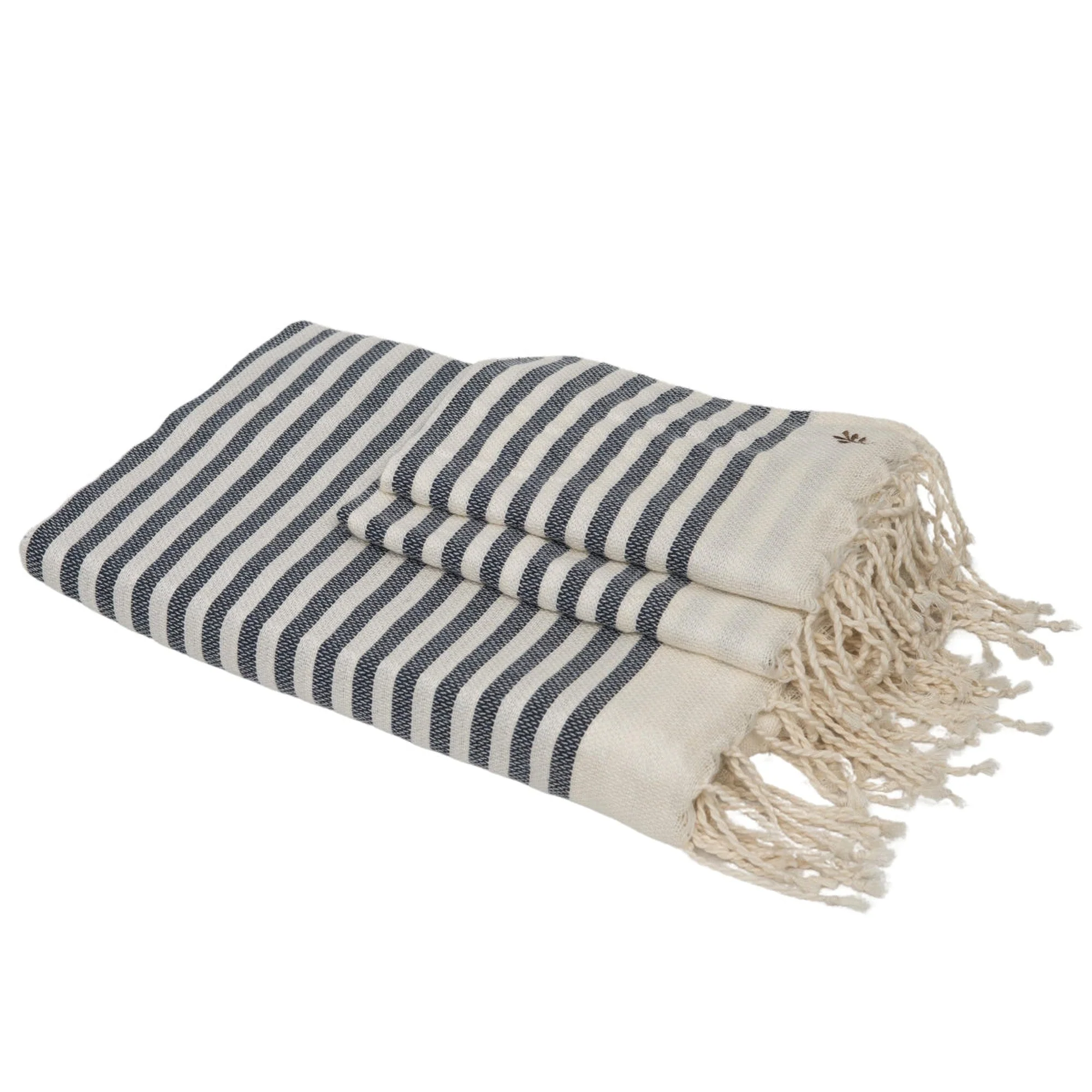 Foutas De Bain (1+2) - Coton - Bleu Denim - Hossegor - Image 2