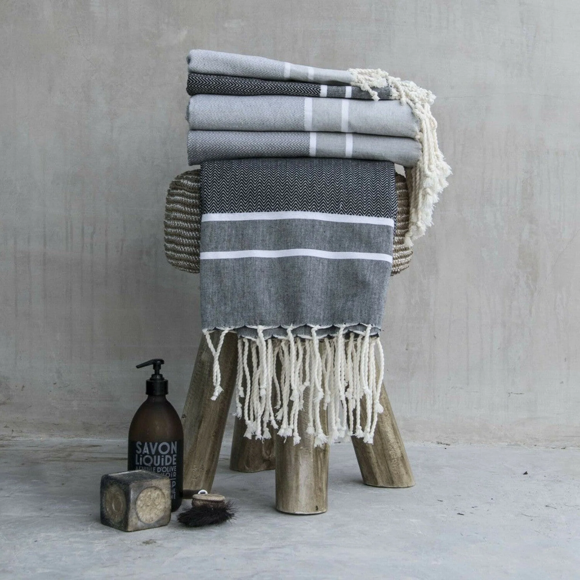 Foutas De Bain 1 2 - Coton - Noir - Stockholm - Image 2