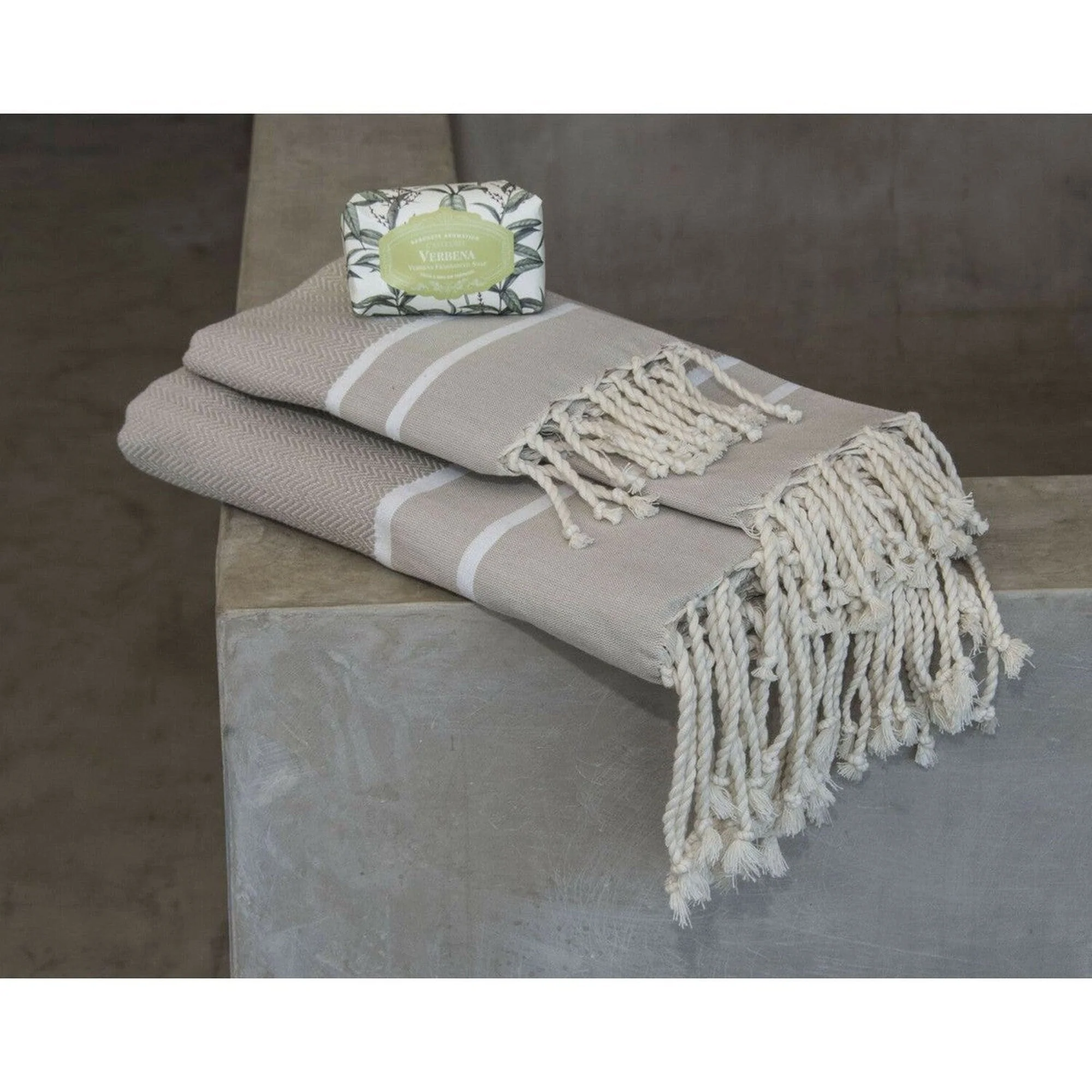 Foutas De Bain 1 2 - Coton - Taupe Clair - Stockholm - Image 2