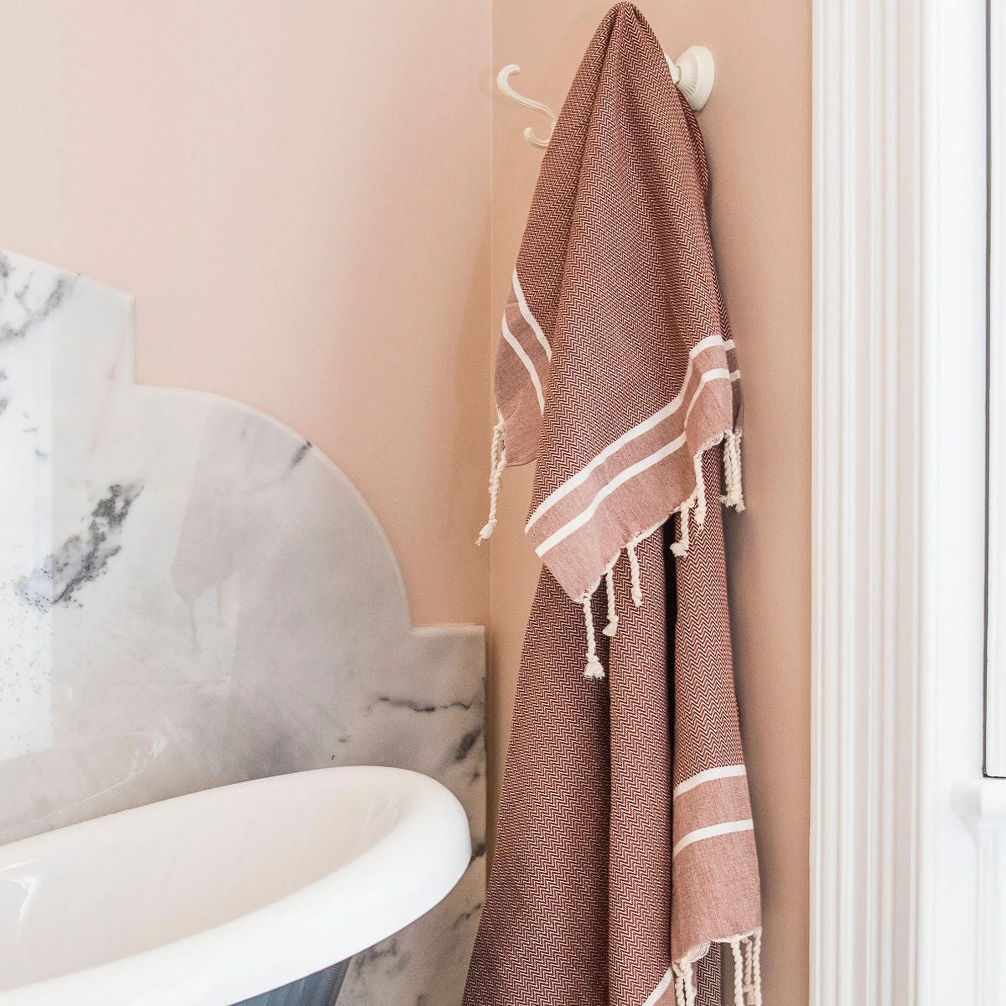 Foutas De Bain 1 2 - Coton - Rouge Tomette - Stockholm - Image 4