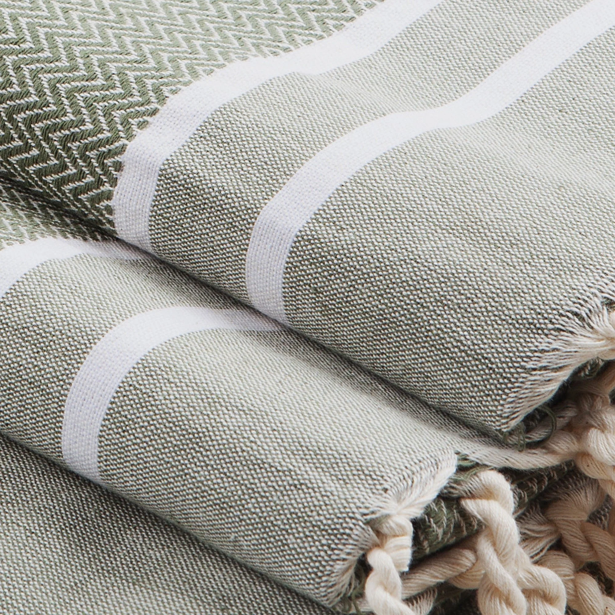 Foutas De Bain 1 2 - Coton - Vert Olive - Stockholm - Image 3