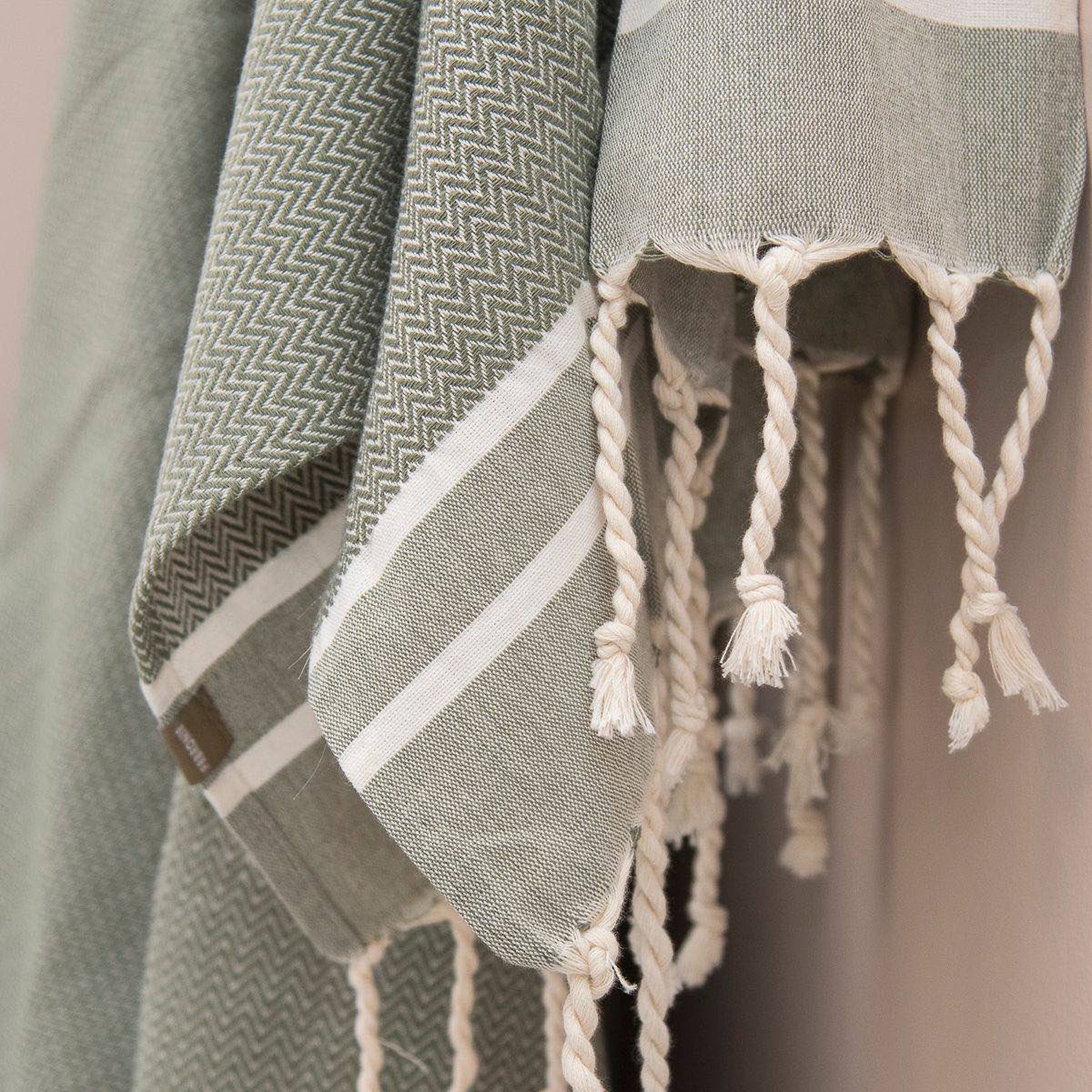 Foutas De Bain 1 2 - Coton - Vert Olive - Stockholm - Image 4