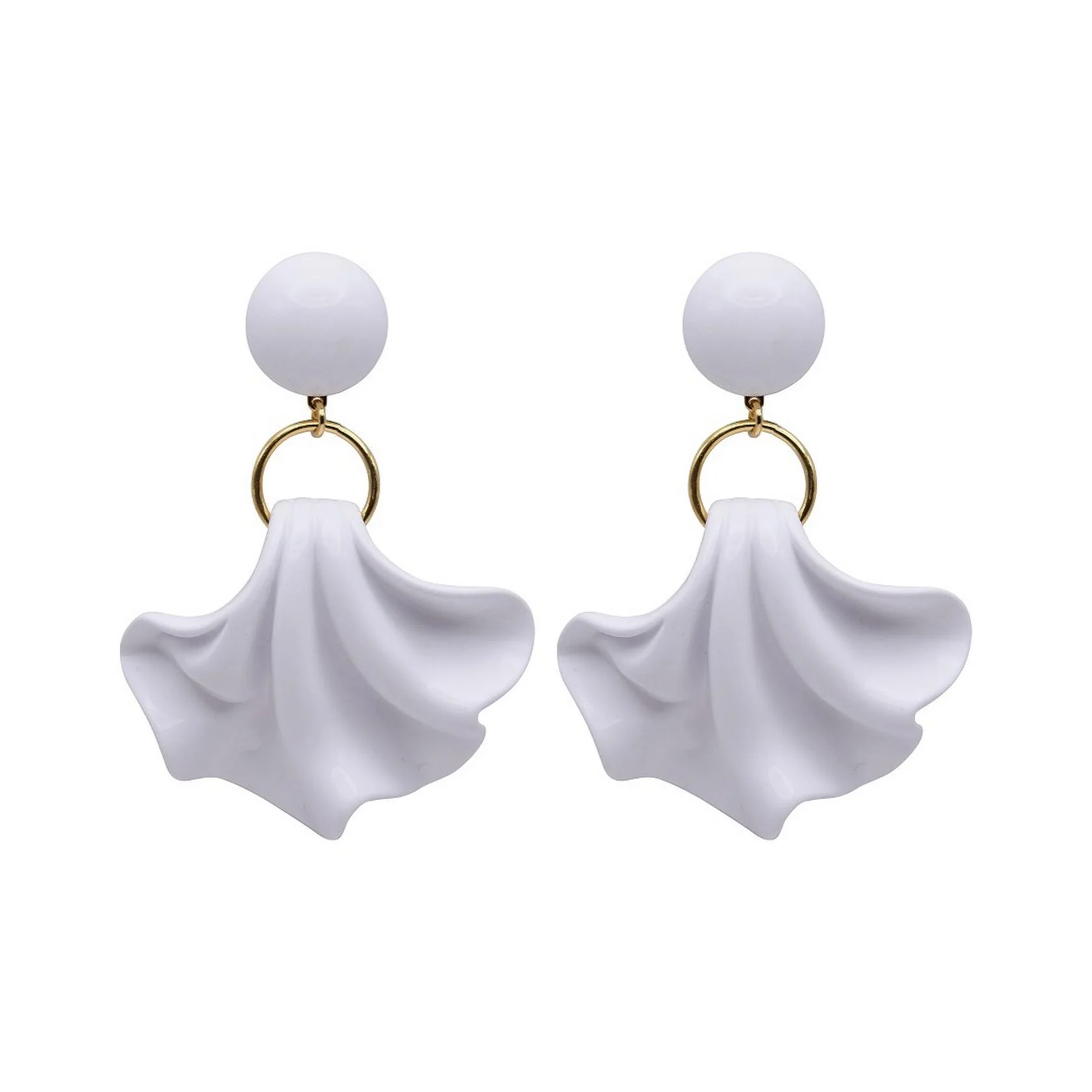 Boucles D'Oreilles Amelia - Blanc - Image 2