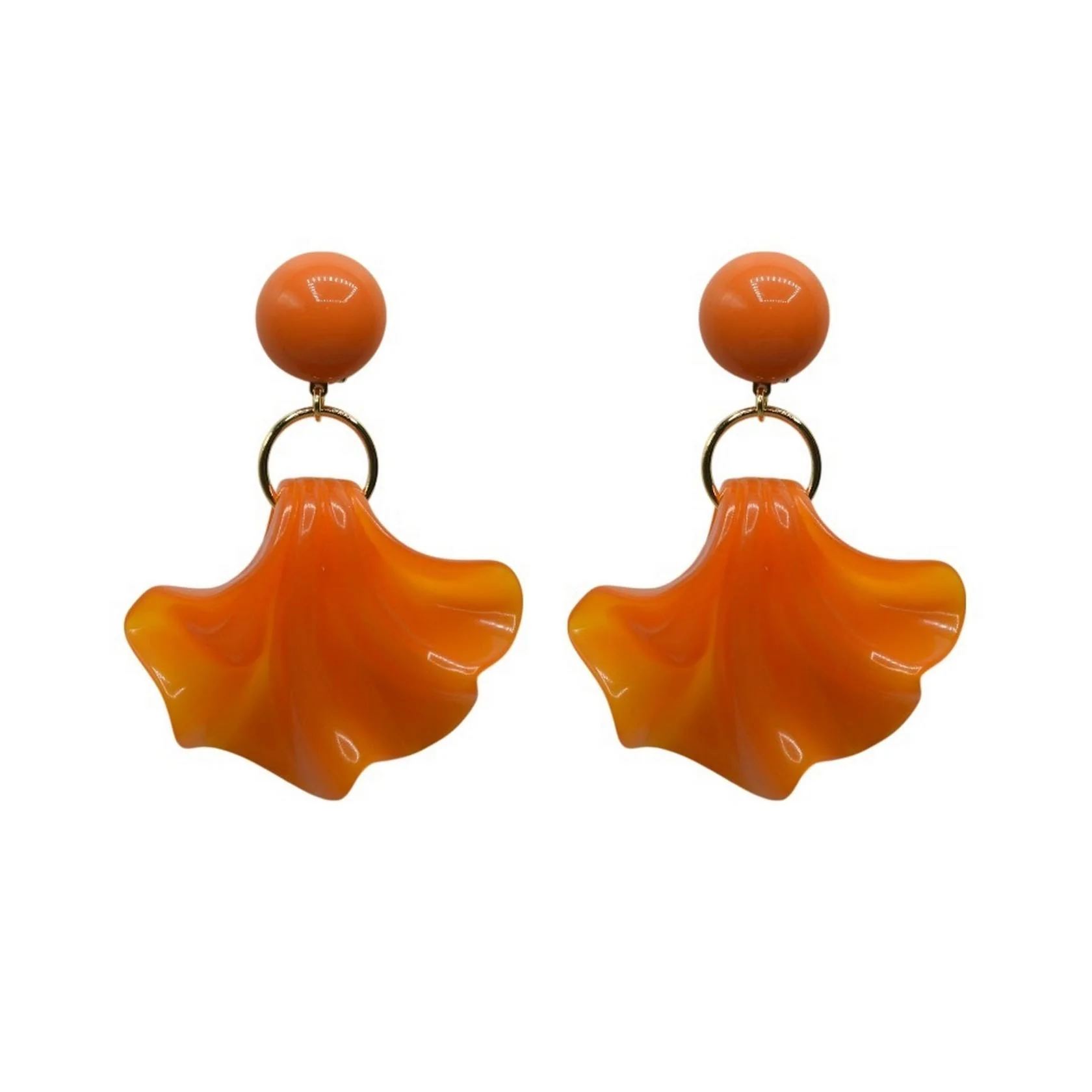Boucles D'Oreilles Amelia - Orange - Image 2