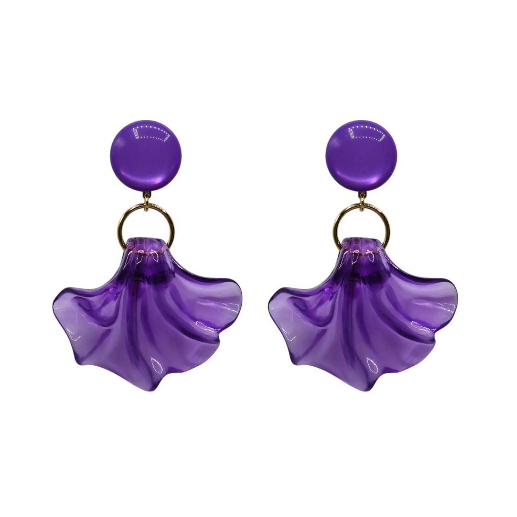 Boucles D'Oreilles Amelia - Violet - Image 2