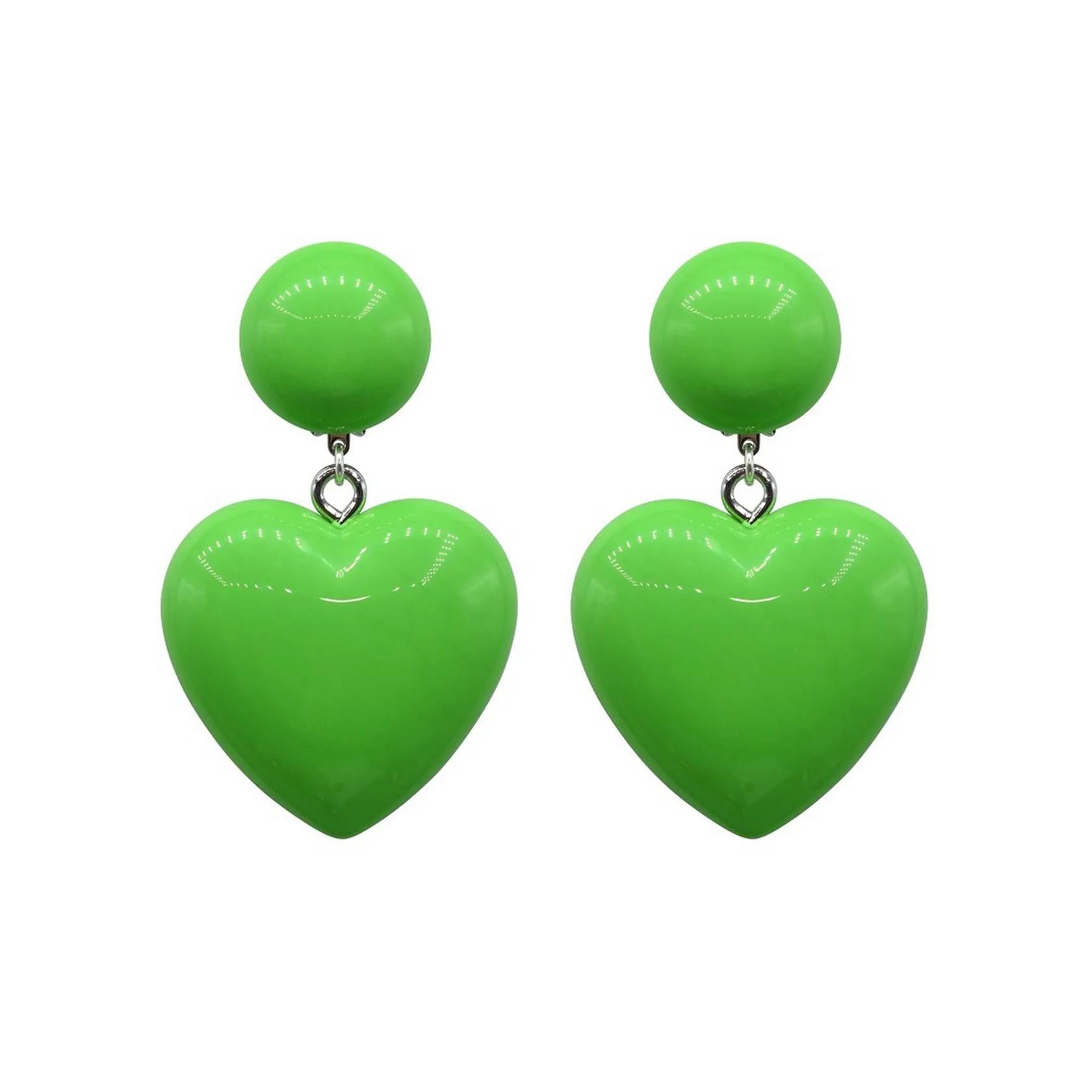 Boucles D'Oreilles Amour M - Vert - Image 2