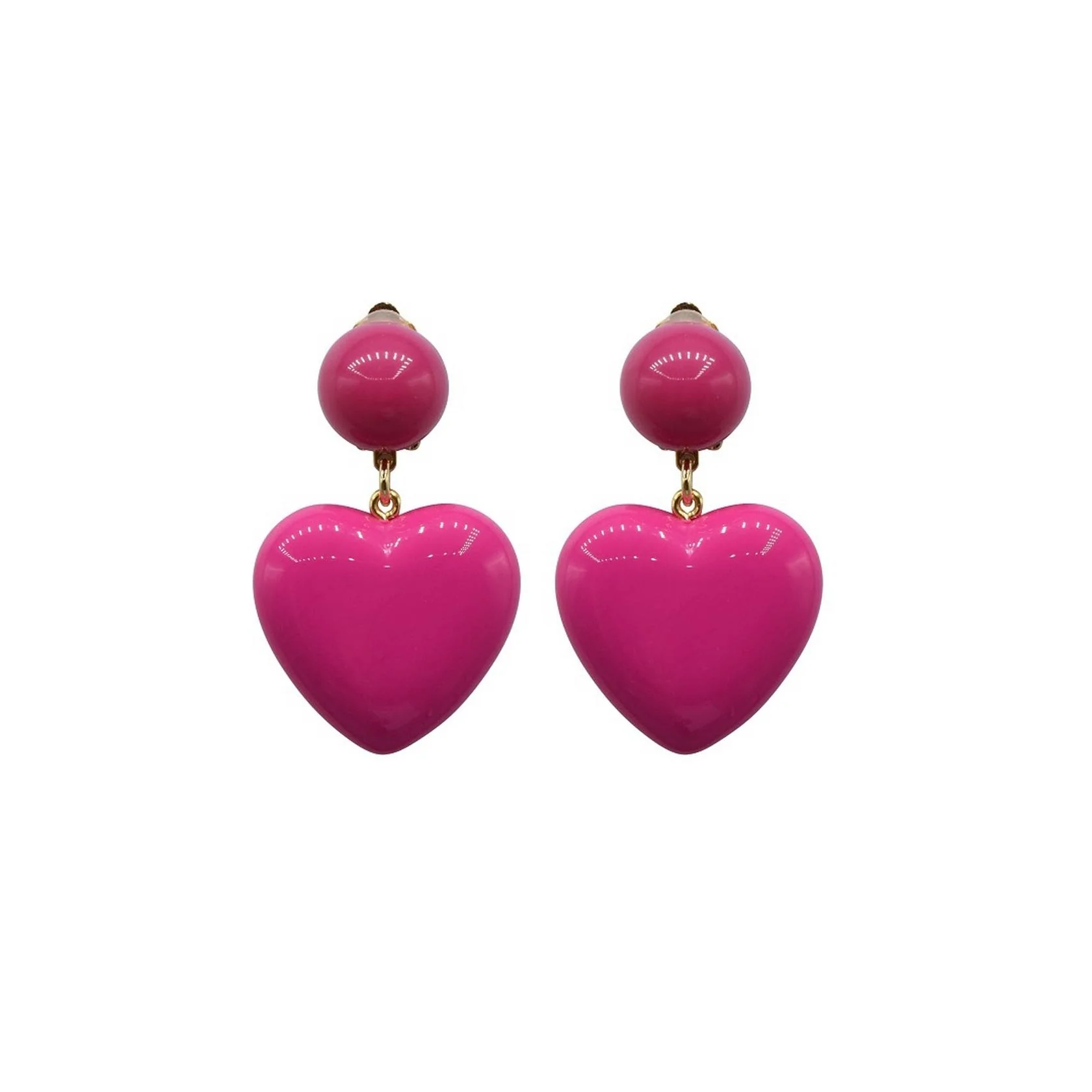 Boucles D'Oreilles Amour S - Rose - Image 2