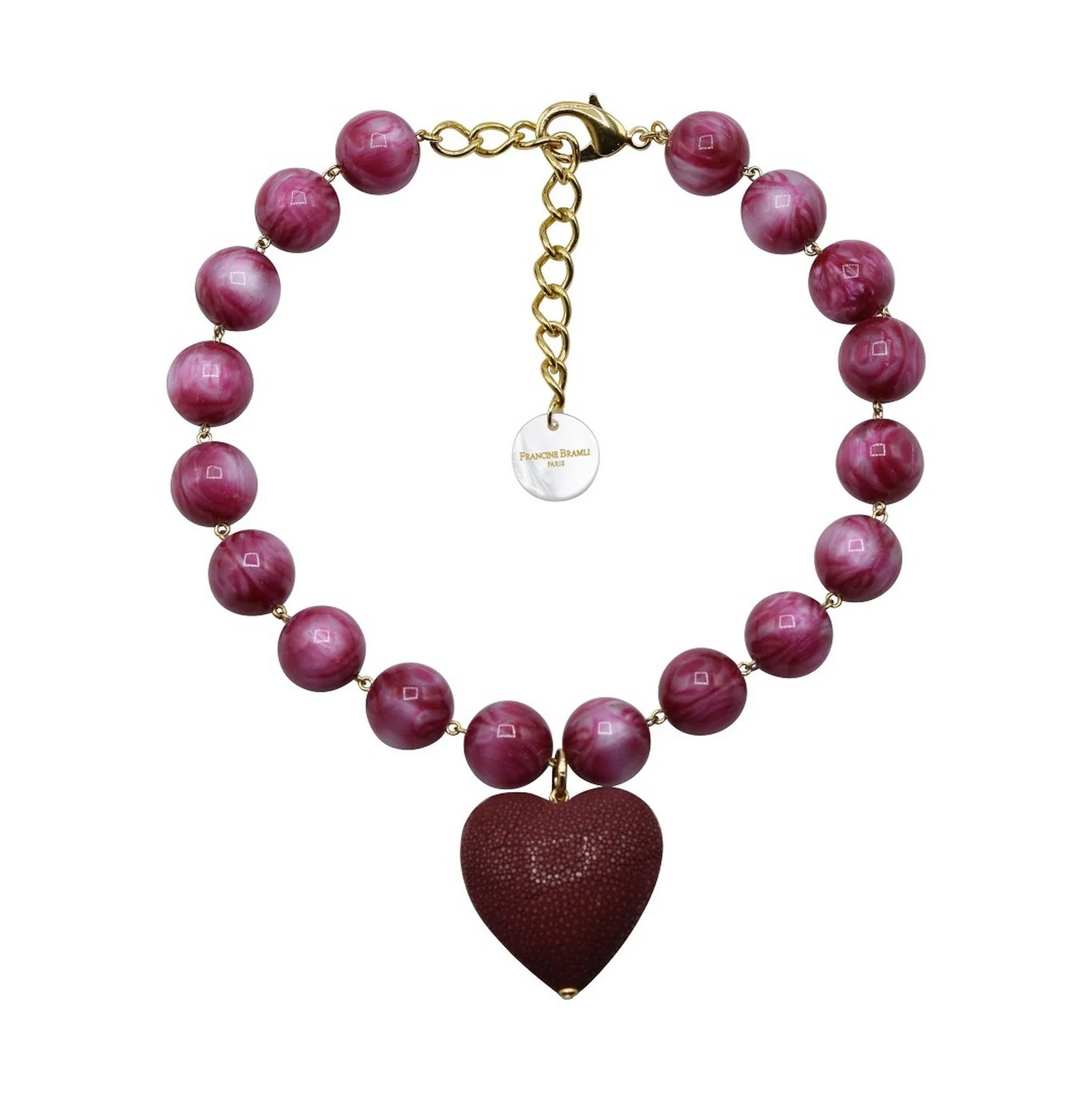 Collier Britney - Prune - Image 2