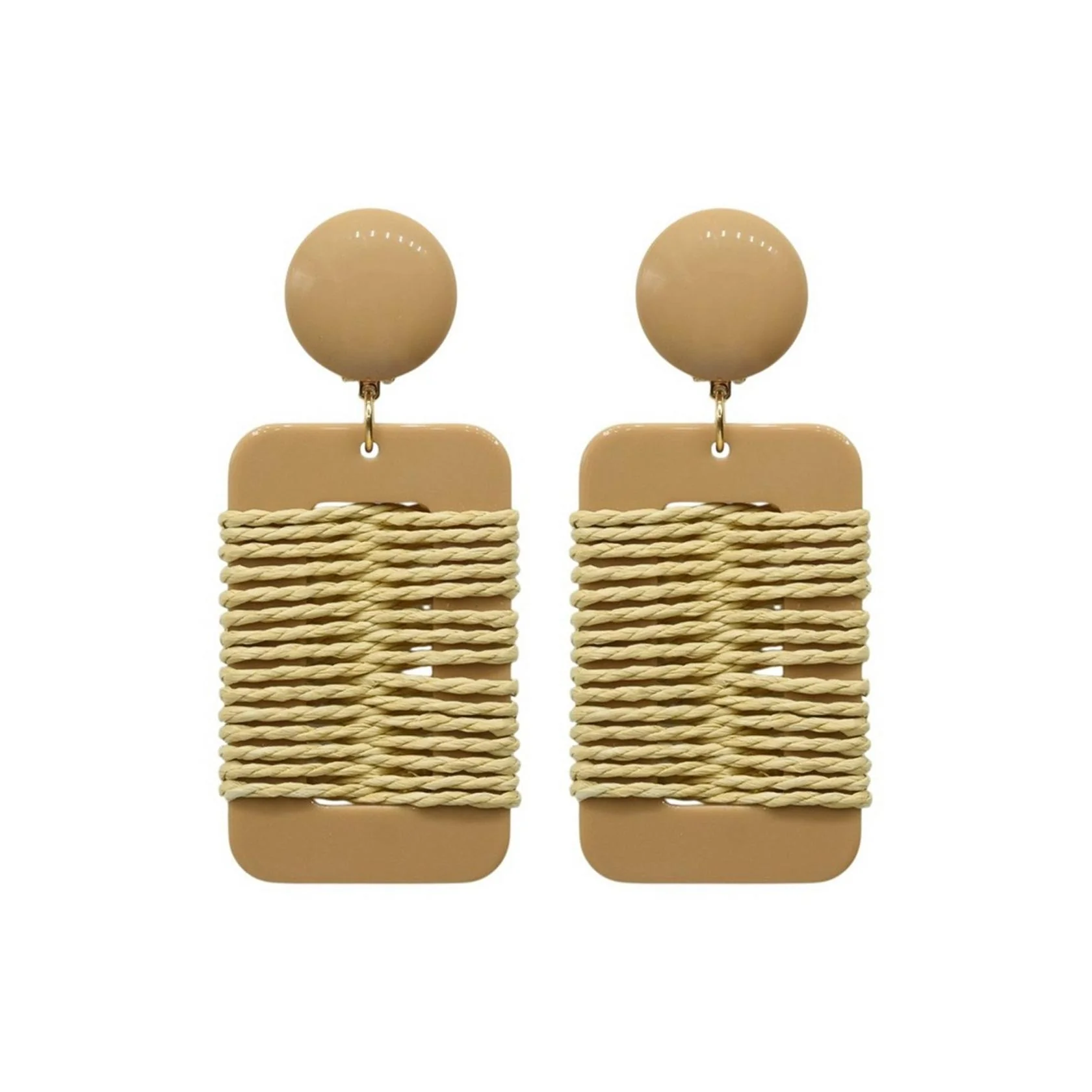 Boucles D'Oreilles Caraibos - Camel - Image 2