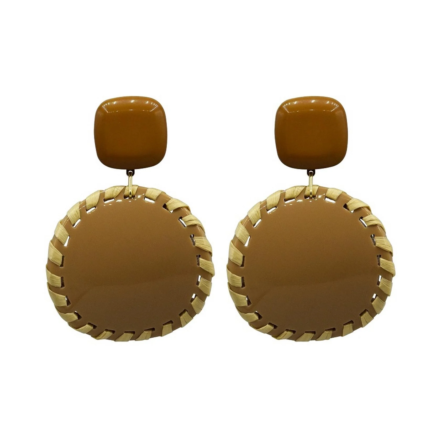 Boucles D'Oreilles Carmen - Camel - Image 2